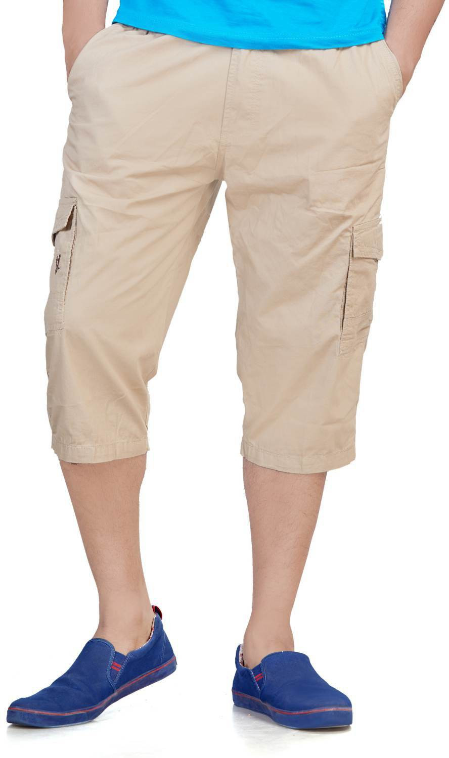 Image of West Gate Clothing Solid, Printed Men Three Fourths