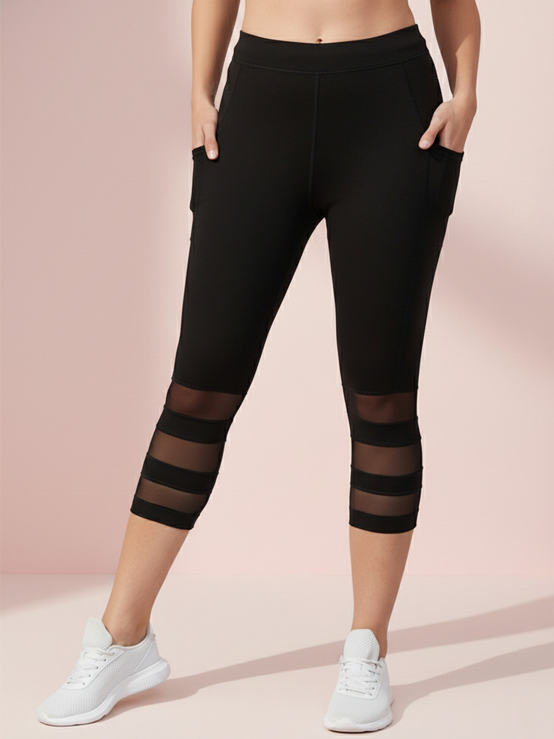 Image of PUMA Printed Women Black Tights