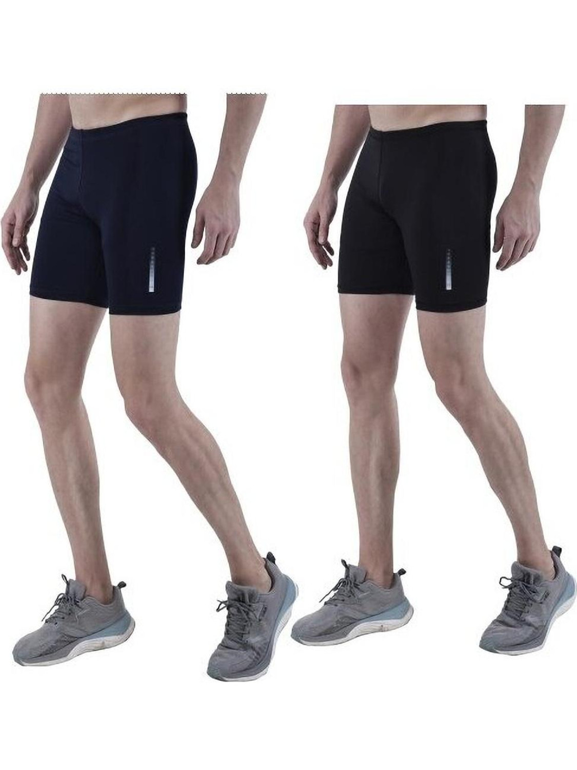 Image of TroopLine Solid Men Black Tights