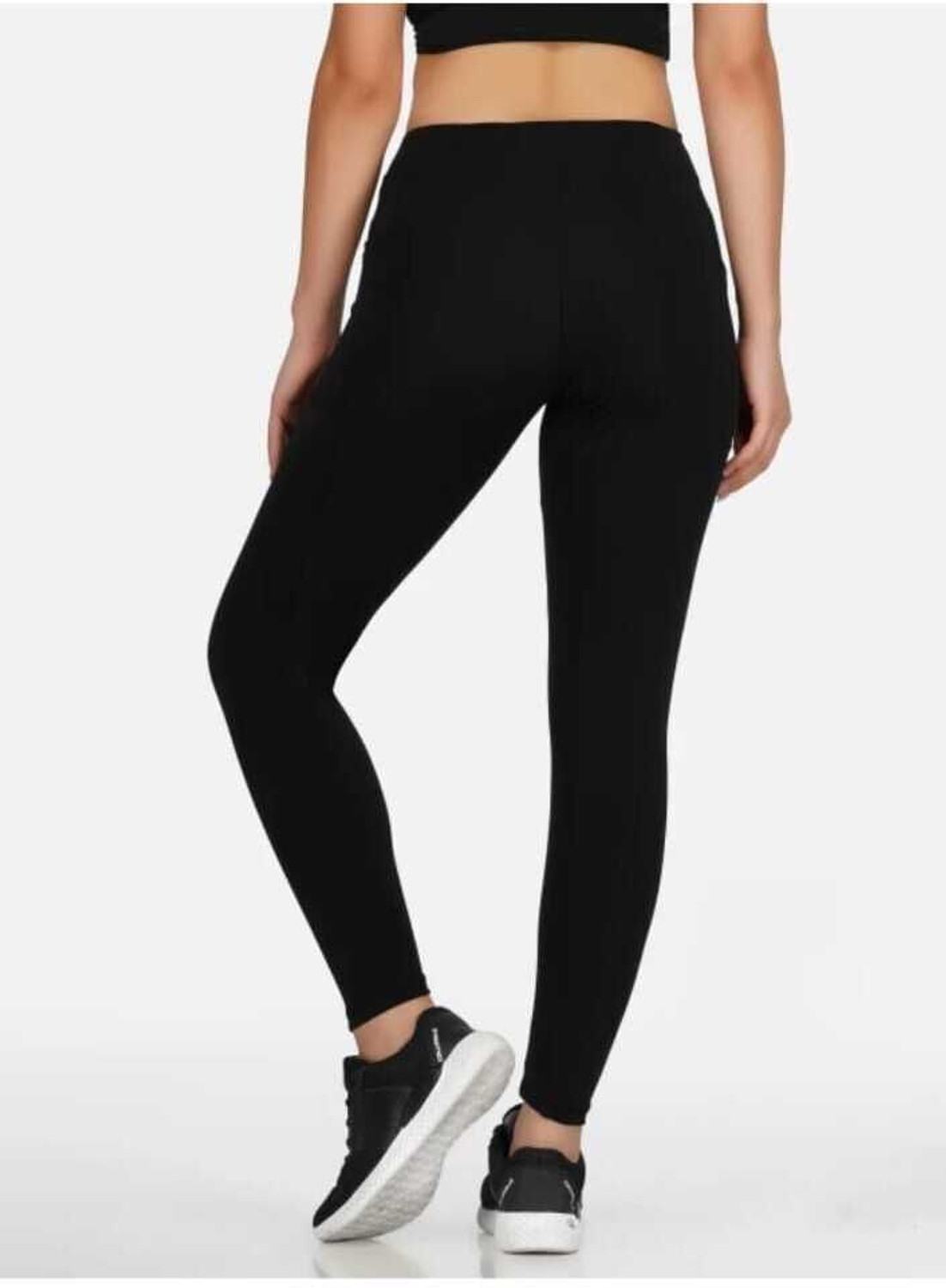Image of Coolest Fashion Hub Solid Women Black Tights