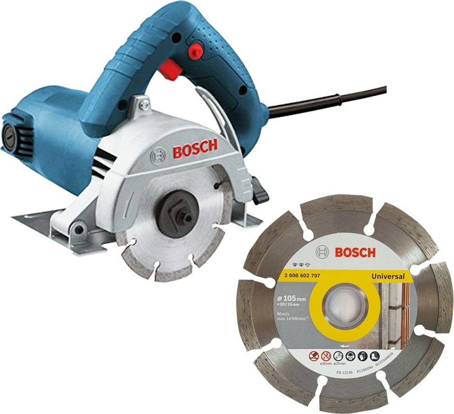 BOSCH GDC 120 Marble Cutter with 4 inch Diamond Cutting Blade Handheld Tile Cutter