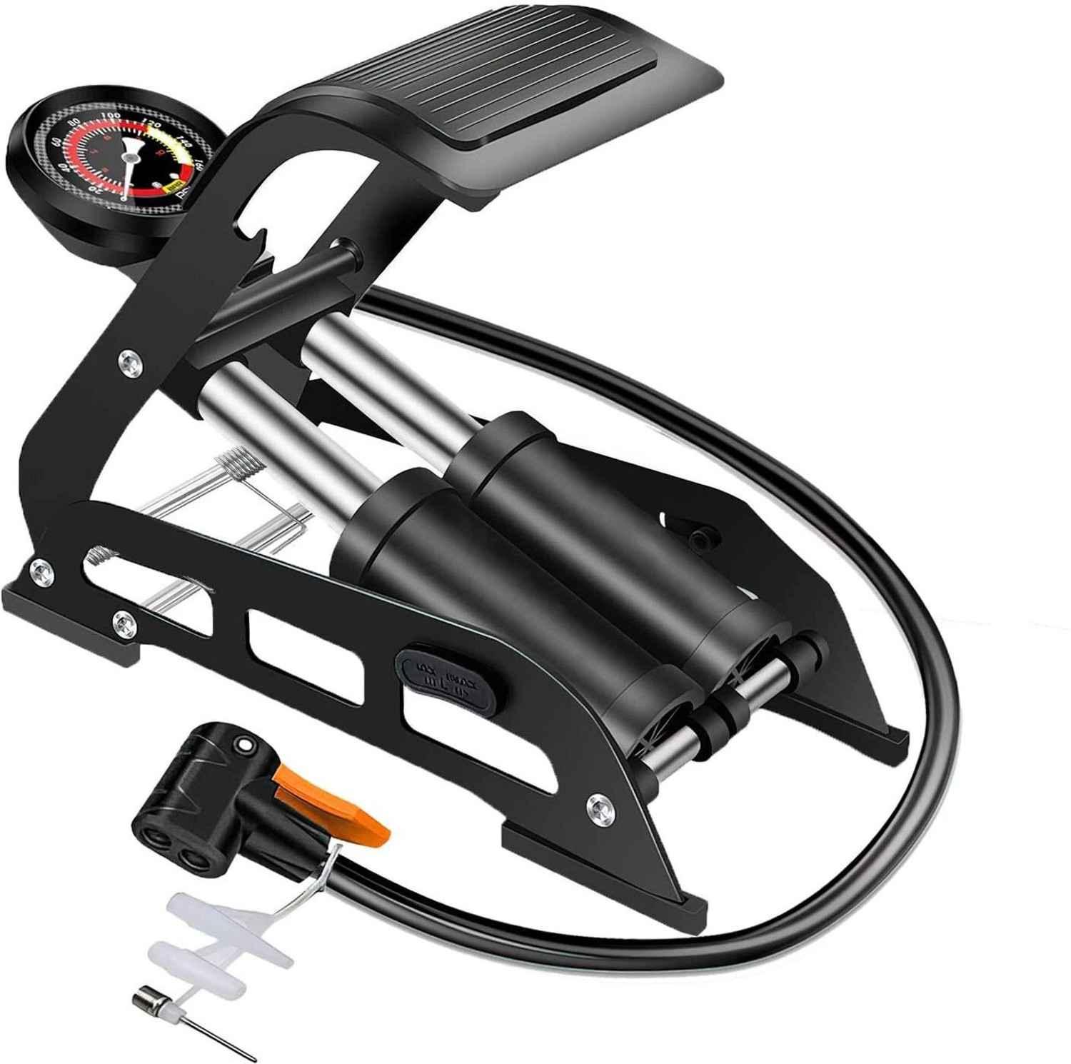 Image of MinMAX Portable Car Air Compressor 300 psi Tyre Air Pump for Car & Bike (Air Inflator, Air Compressor, Compact, Portable)