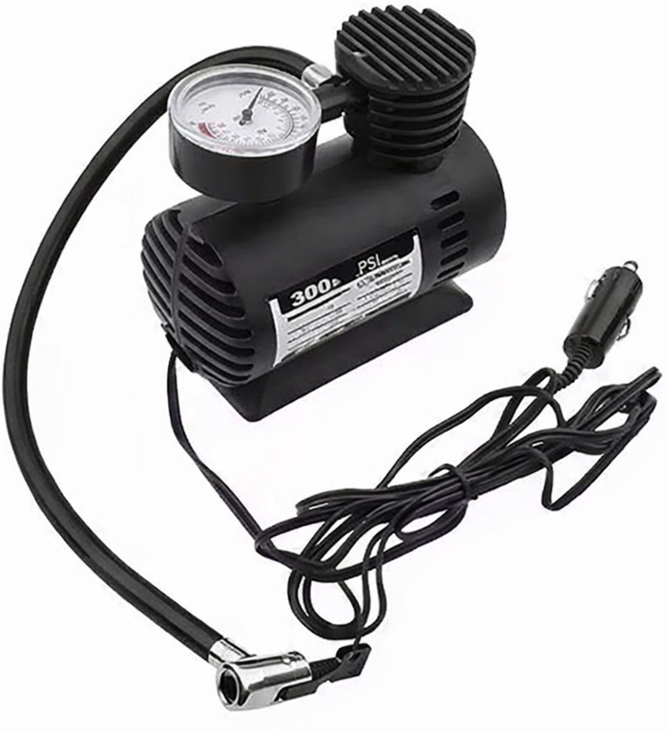 Image of MinMAX Portable Car Air Compressor 300 psi Tyre Air Pump for Car & Bike (Air Inflator, Air Compressor, Compact, Portable)
