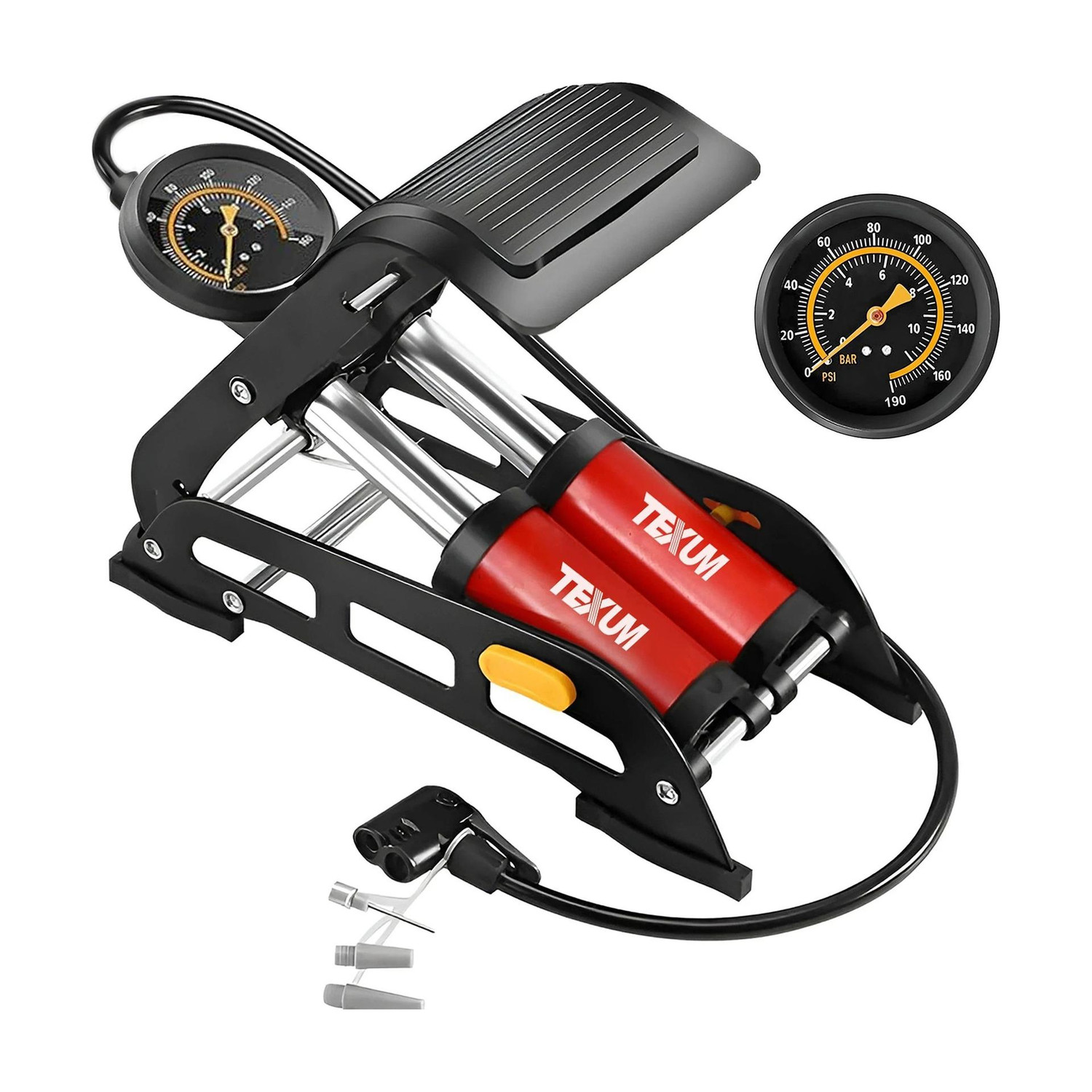 TEXUM 190 psi Tyre Air Pump for Car & Bike