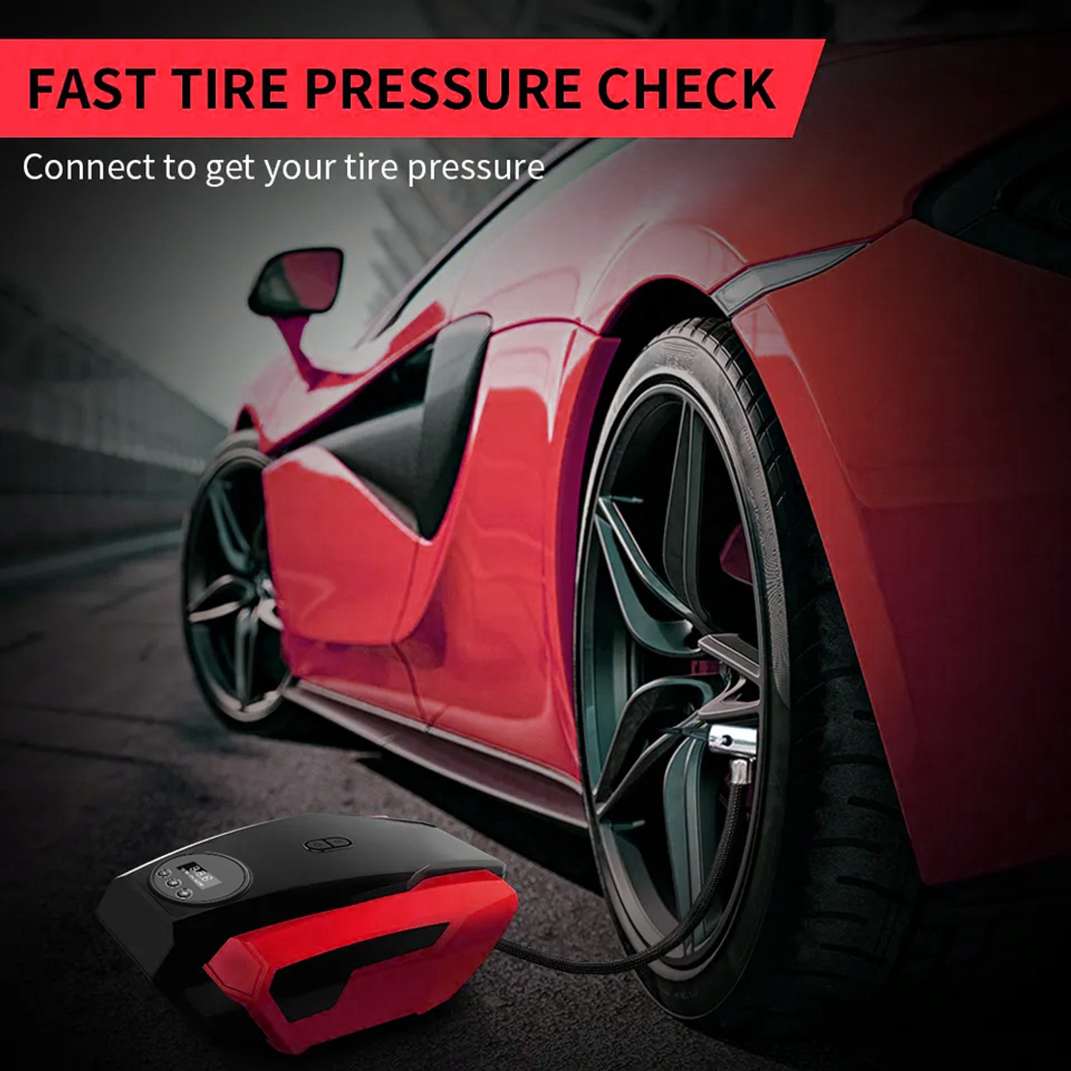Image of He Hari 150 Psi Tyre Air Pump for Car & Bike 150 psi Tyre Air Pump for Car & Bike (Air Compressor, Air Inflator)