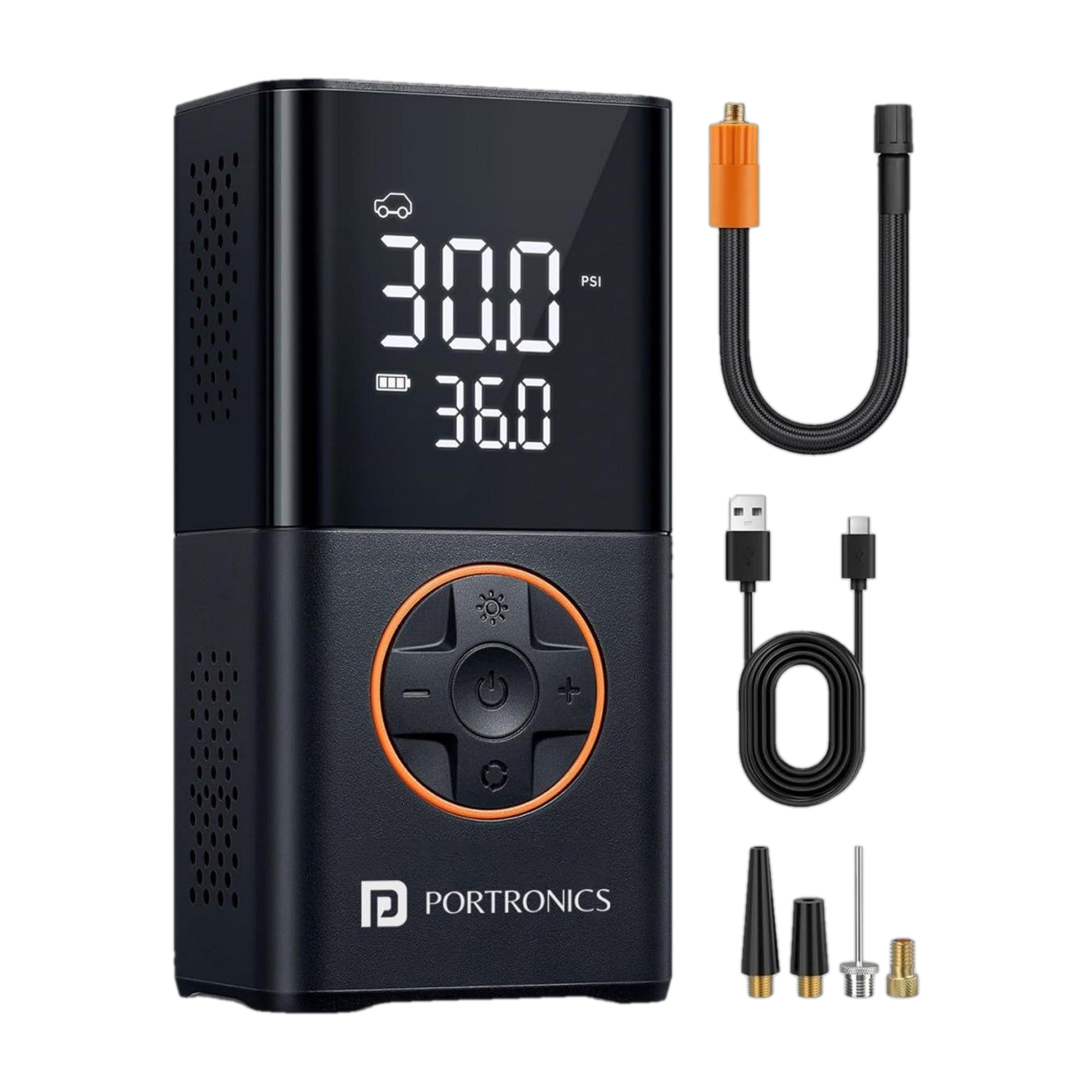 Portronics Vayu 3 POR-2544 150 psi Tyre Air Pump - Image 1