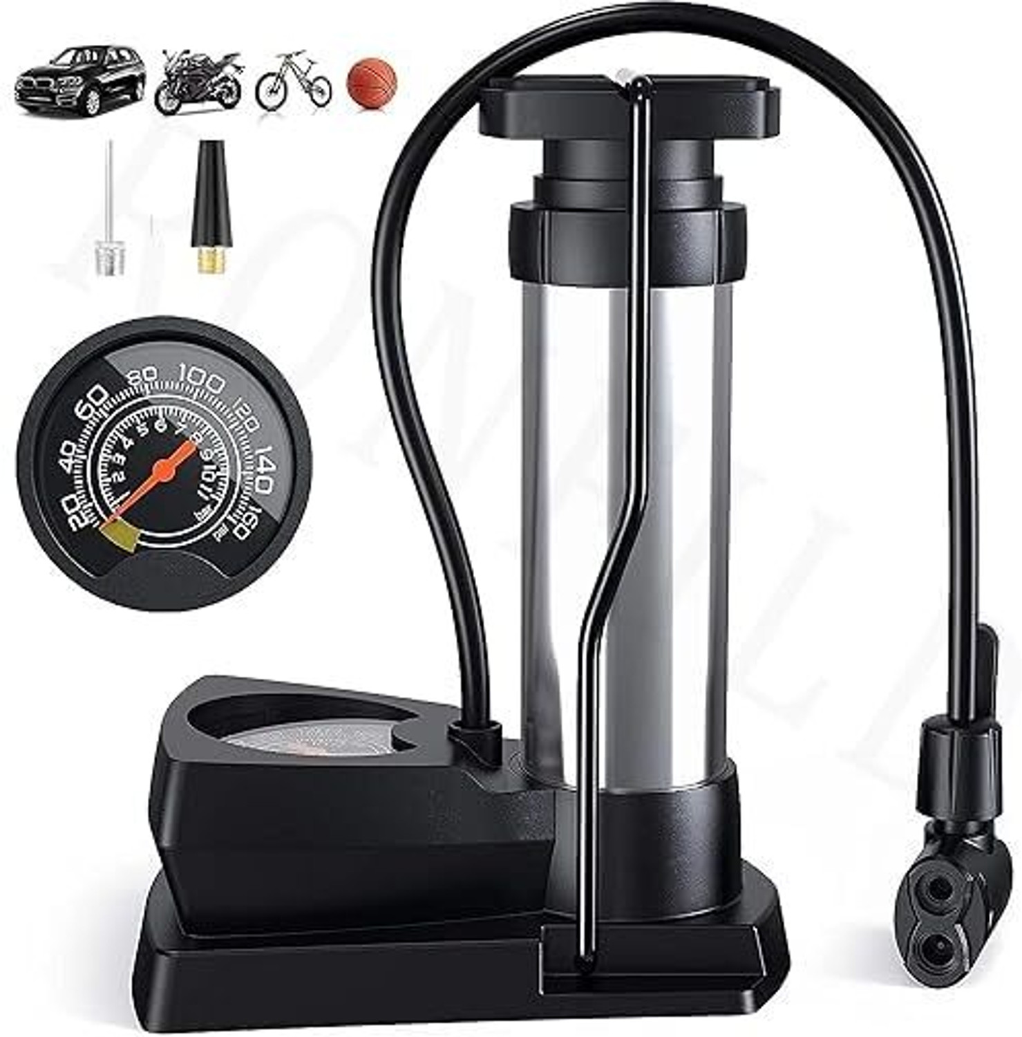 Image of MinMAX Portable Car Air Compressor 300 psi Tyre Air Pump for Car & Bike (Air Inflator, Air Compressor, Compact, Portable)