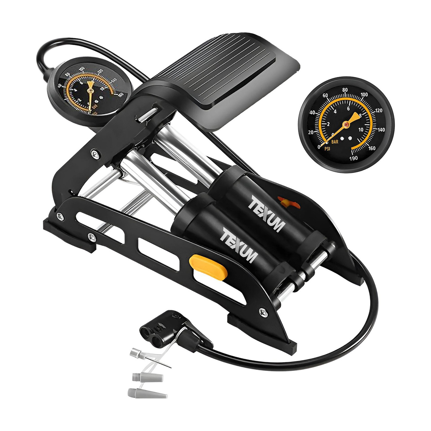 TEXUM 191 psi Tyre Air Pump for Car & Bike