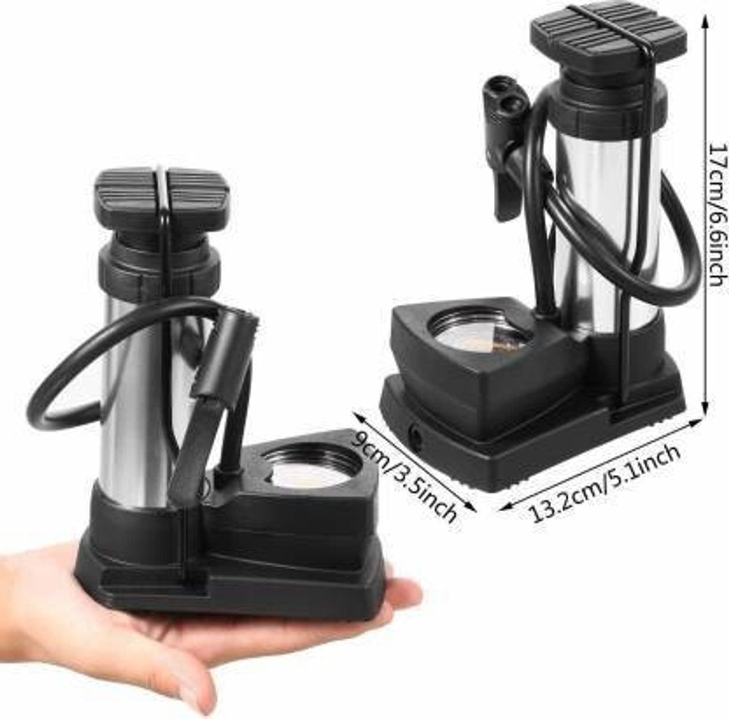 Image of MinMAX Portable Car Air Compressor 300 psi Tyre Air Pump for Car & Bike (Air Inflator, Air Compressor, Compact, Portable)