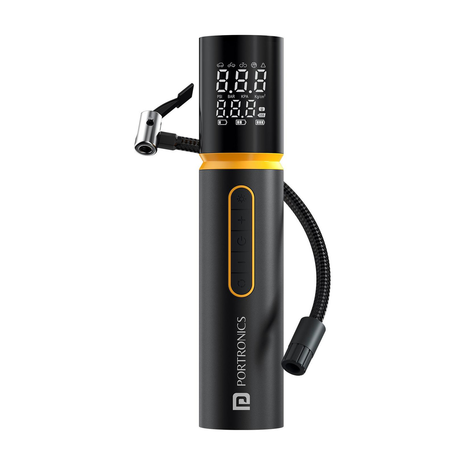 Portronics Vayu 5.0 150 psi Tyre Air Pump - Image 6