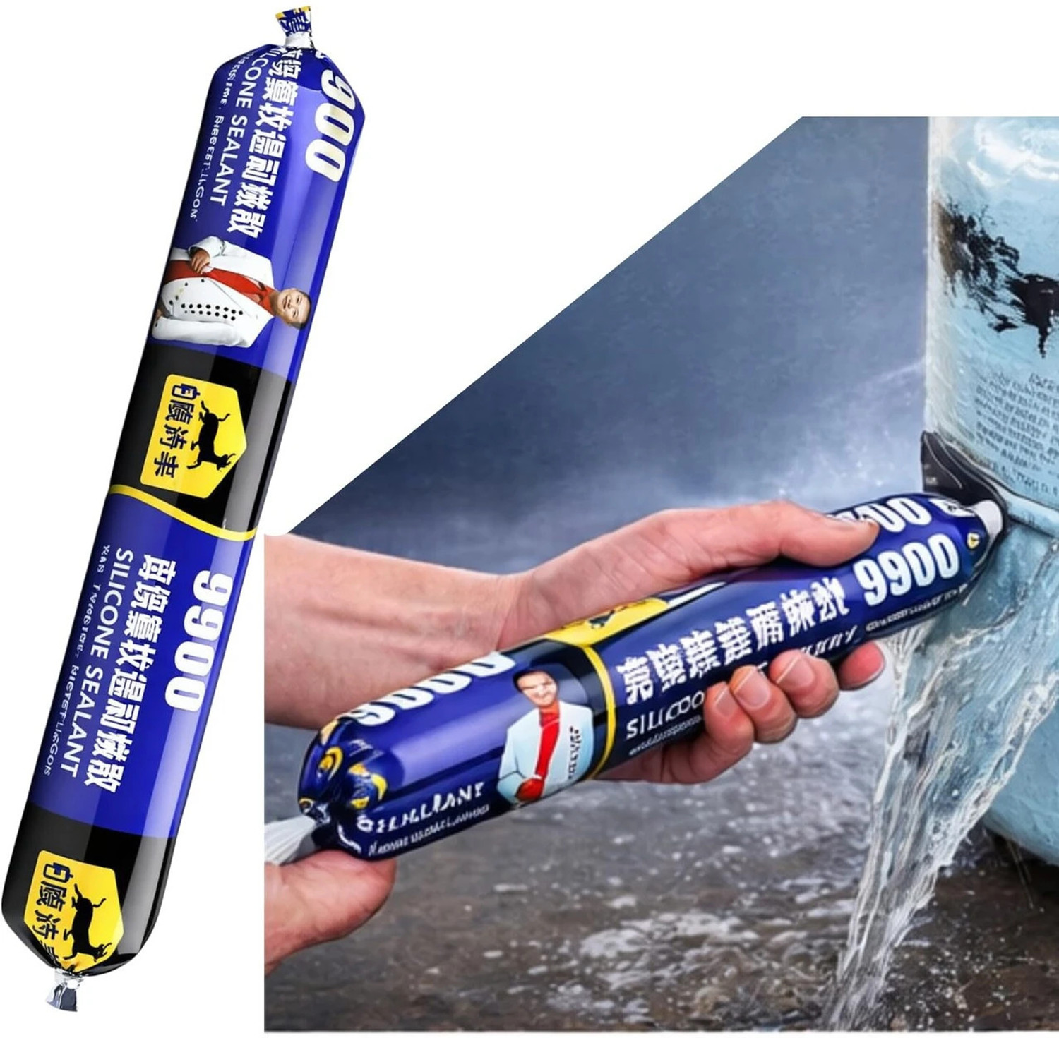 Image of wacker Fishkings Black 121 Silicone Aquarium Sealant (310 ml)
