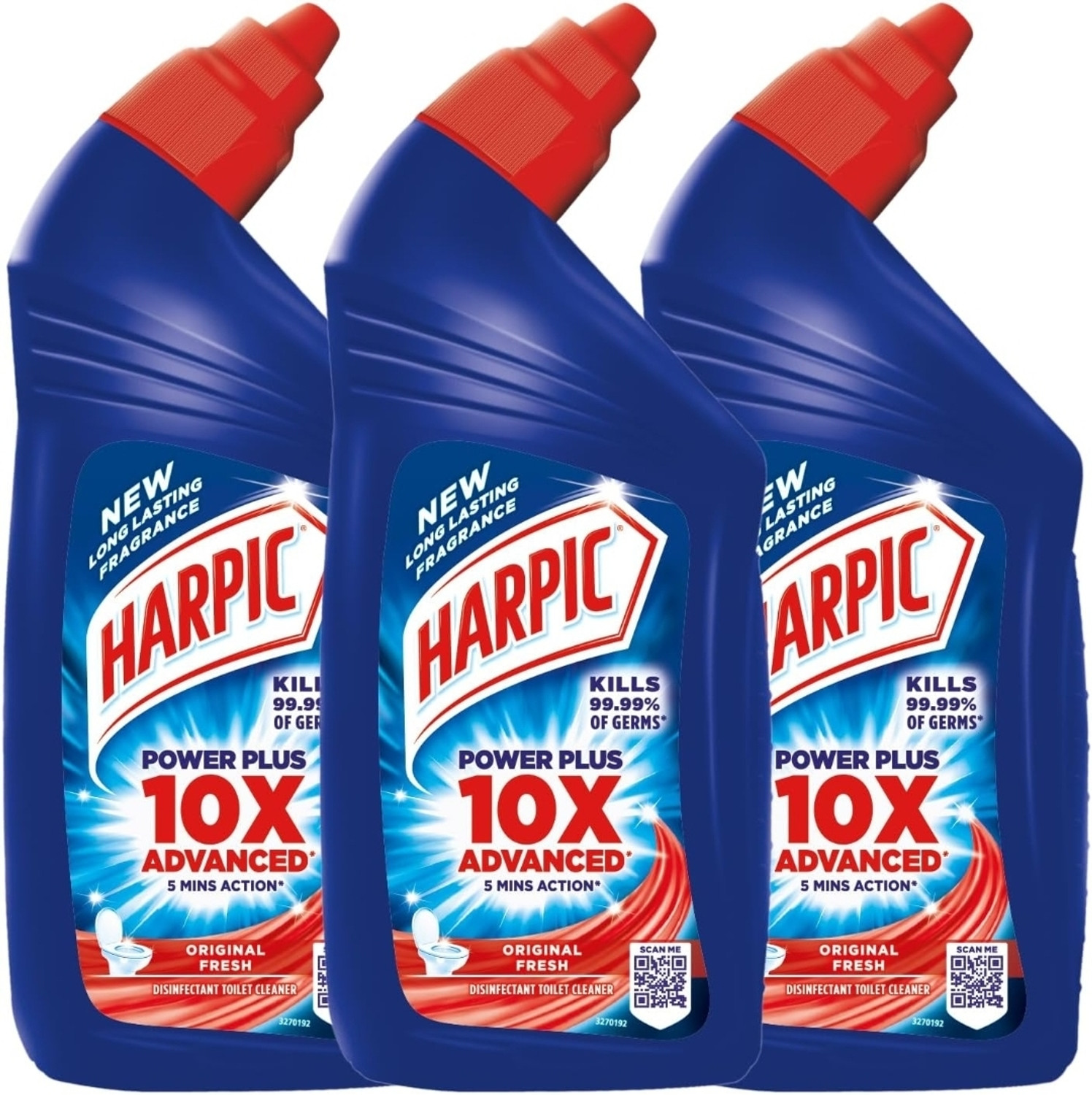 Image of Harpic Toilet cleaner ( pack 3 ) Regular Liquid Toilet Cleaner (3 x 0.5 L)