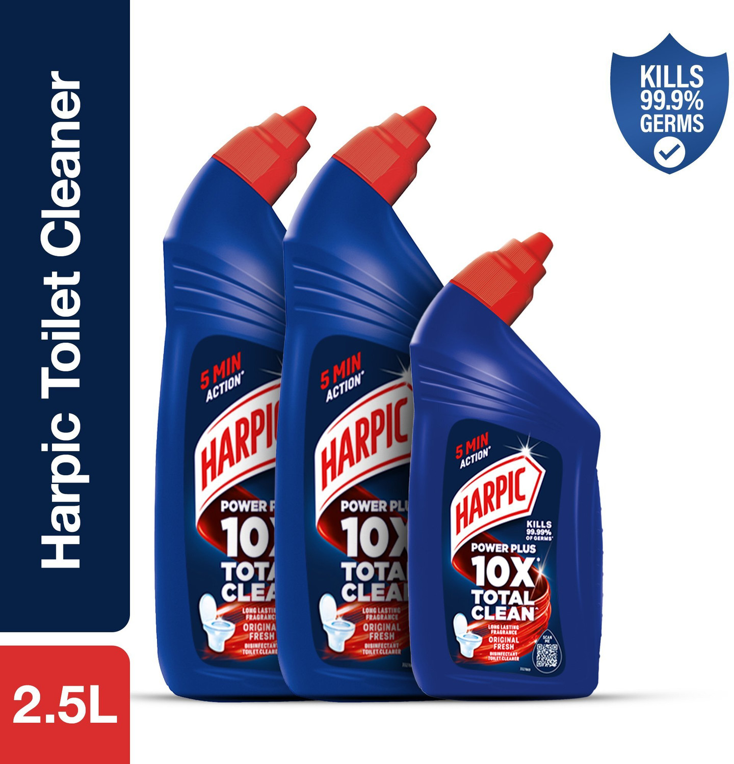 Image of Harpic Cleaner Liquid 5L | Fresh Fragrance Toilet Bowl Cleaner| Original Liquid Toilet Cleaner (5 L)