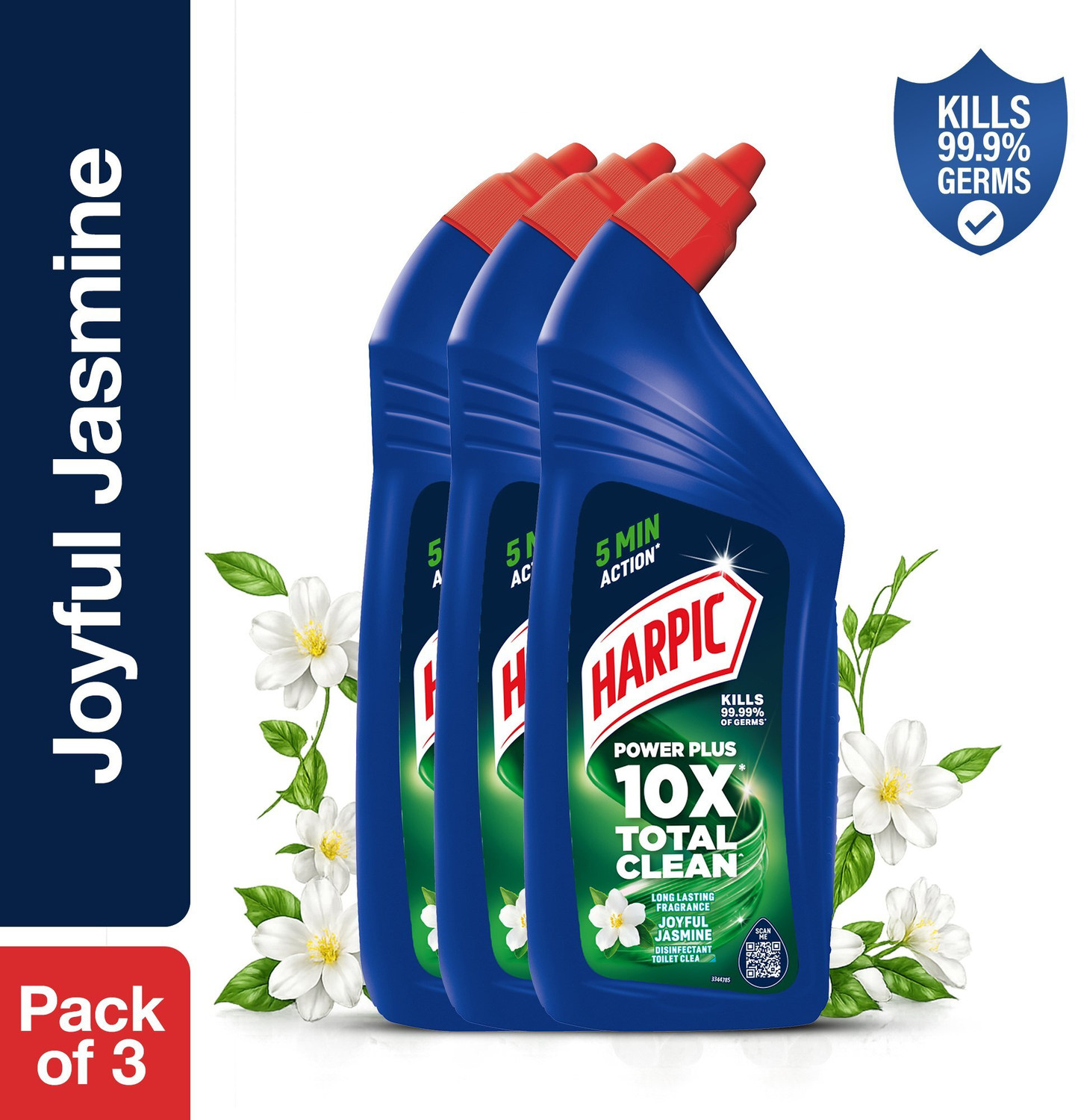 Image of Harpic HP35 PACK OF 5 Original Liquid Toilet Cleaner (5 x 1 L)