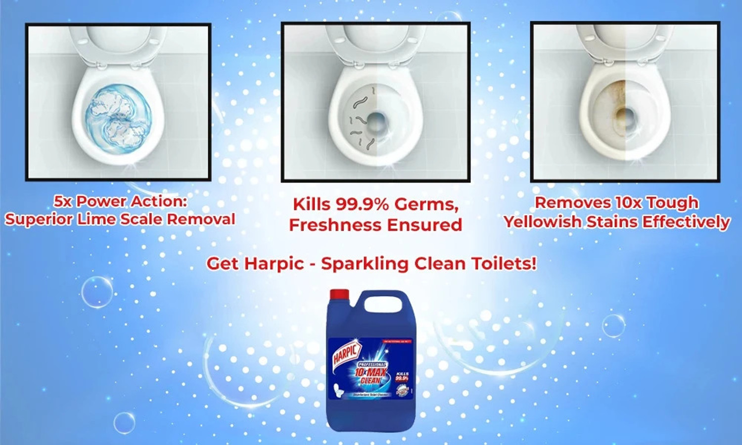 Image of Harpic Original, Disinfectant Toilet Cleaner Liquid-5L Liquid Toilet Cleaner (5 L)