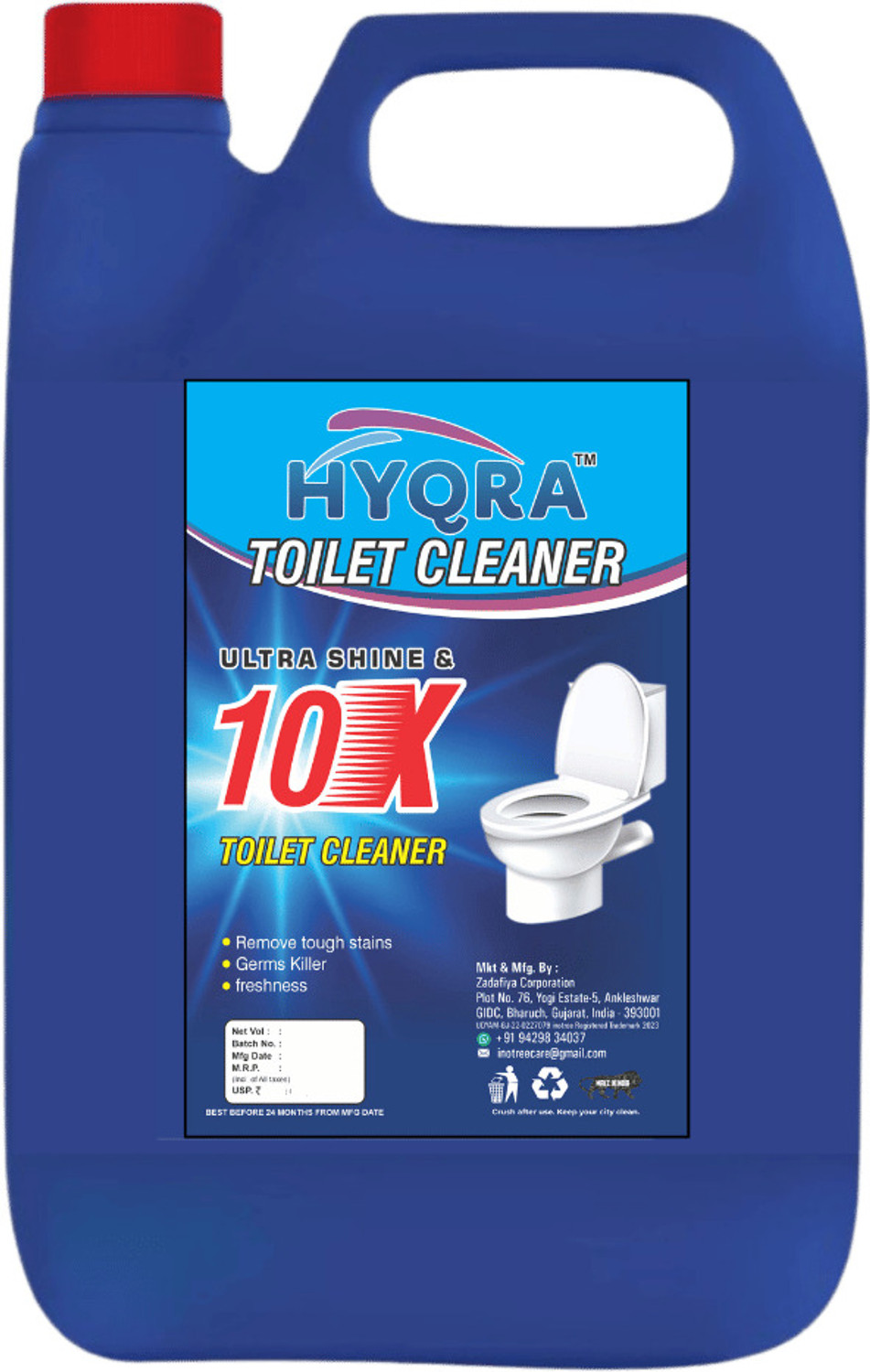 Image of Harpic Cleaner Liquid 5L | Fresh Fragrance Toilet Bowl Cleaner| Original Liquid Toilet Cleaner (5 L)
