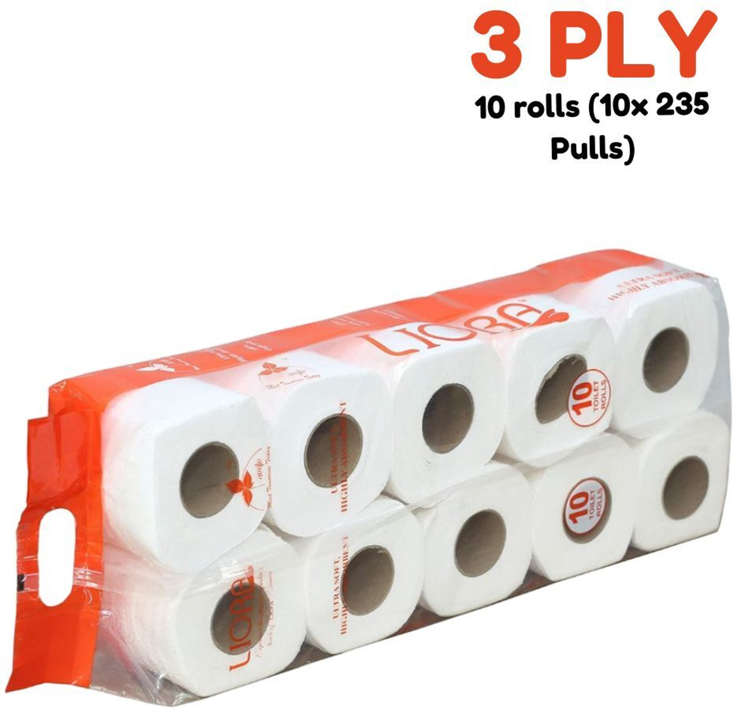 Image of IMECO Bamboo Toilet Tissue 1920 Pulls | 12 Rolls Pack | Unbleached, Soft & Absorbent | Toilet Paper Roll (3 Ply, 160 Sheets)
