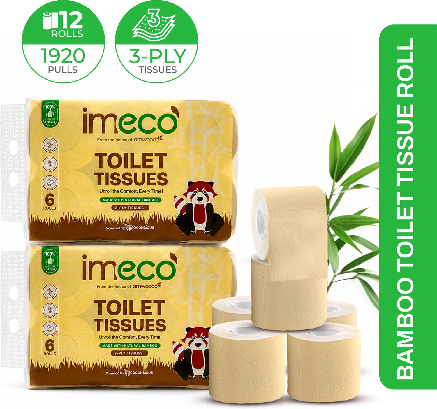 Image of Liora Ultra Soft Toilet Paper Roll | 185 Pulls x 6 Rolls Toilet Paper Roll (2 Ply, 1110 Sheets)