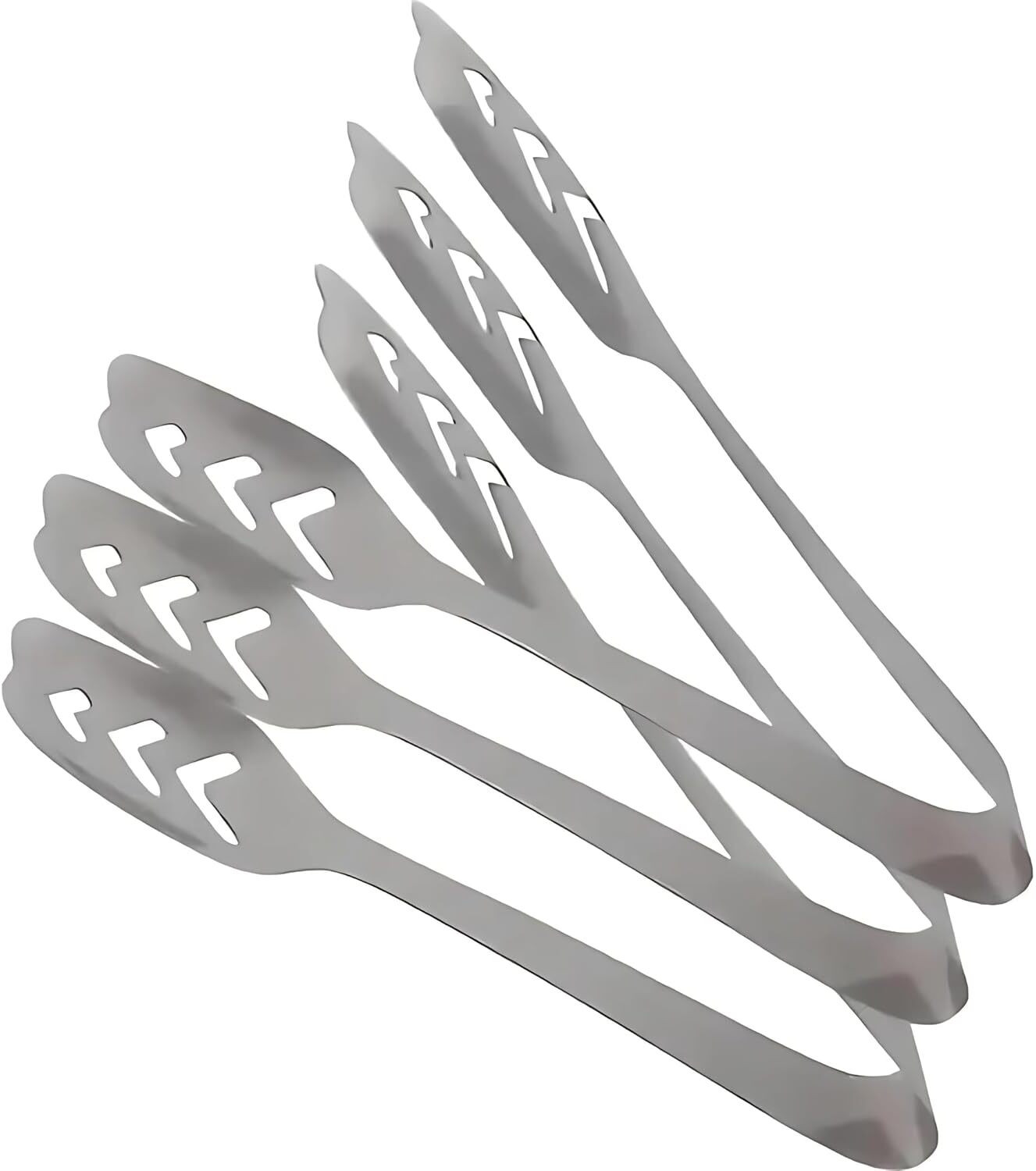 Image of DYZEKO SILICONE TONG WITH 2 PC AIR FRYER TRAY SILICONE TONG WITH 2 PC AIR FRYER TRAY (MULTI COLOUR) 22 cm Serving Tongs (Pack of 1)