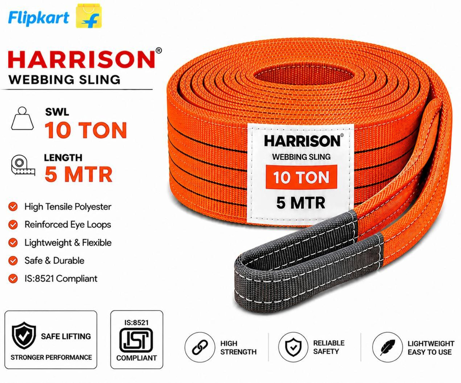 Image of Garware 3 TON 6 METER WEBBING SLING / LIFTING SLING(YELLOW) Tool Belt (Yellow)