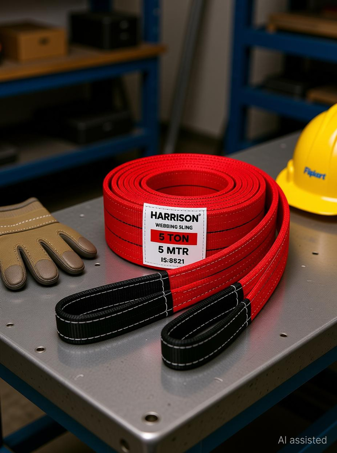 Image of Garware 3 TON 6 METER WEBBING SLING / LIFTING SLING(YELLOW) Tool Belt (Yellow)