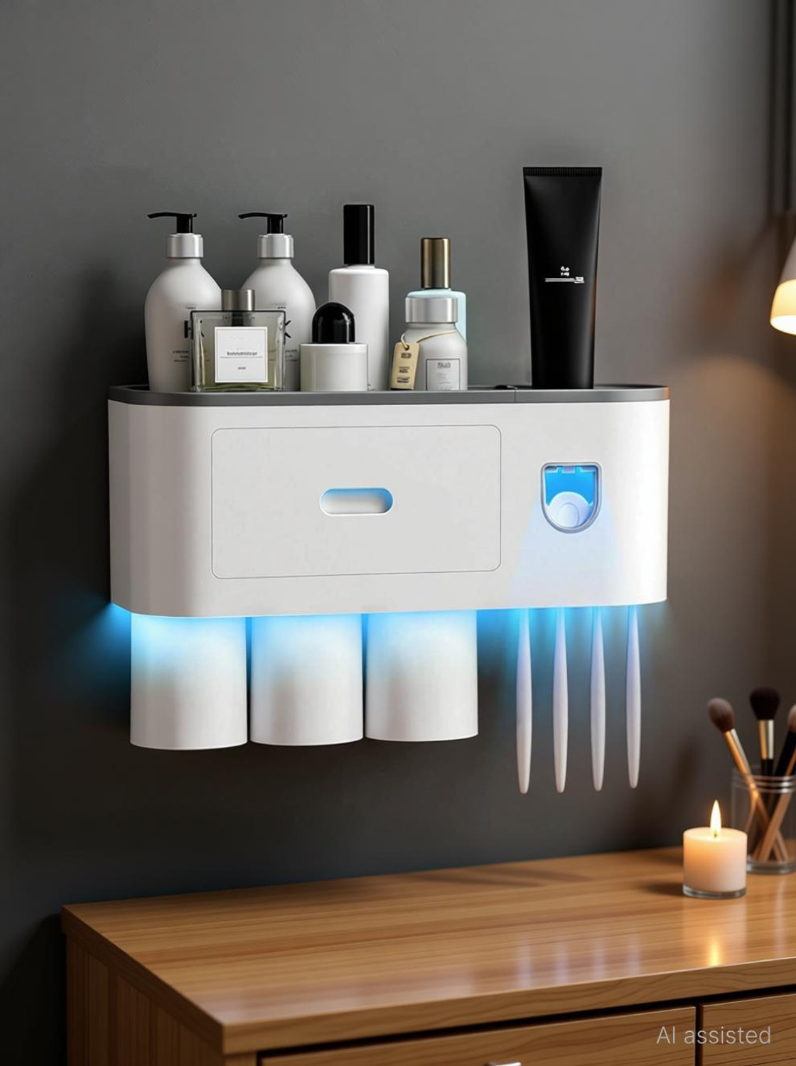 Amulakh Automatic Toothpaste Dispenser Squeezer Kit with Toothbrush - Image 1