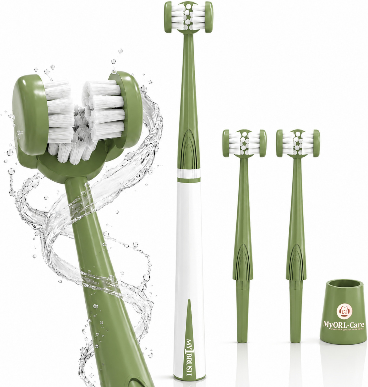 Image of The Avalonic Store Avalonic X3 Sonic Electric Toothbrush (3 Extra Heads) Soft Toothbrush