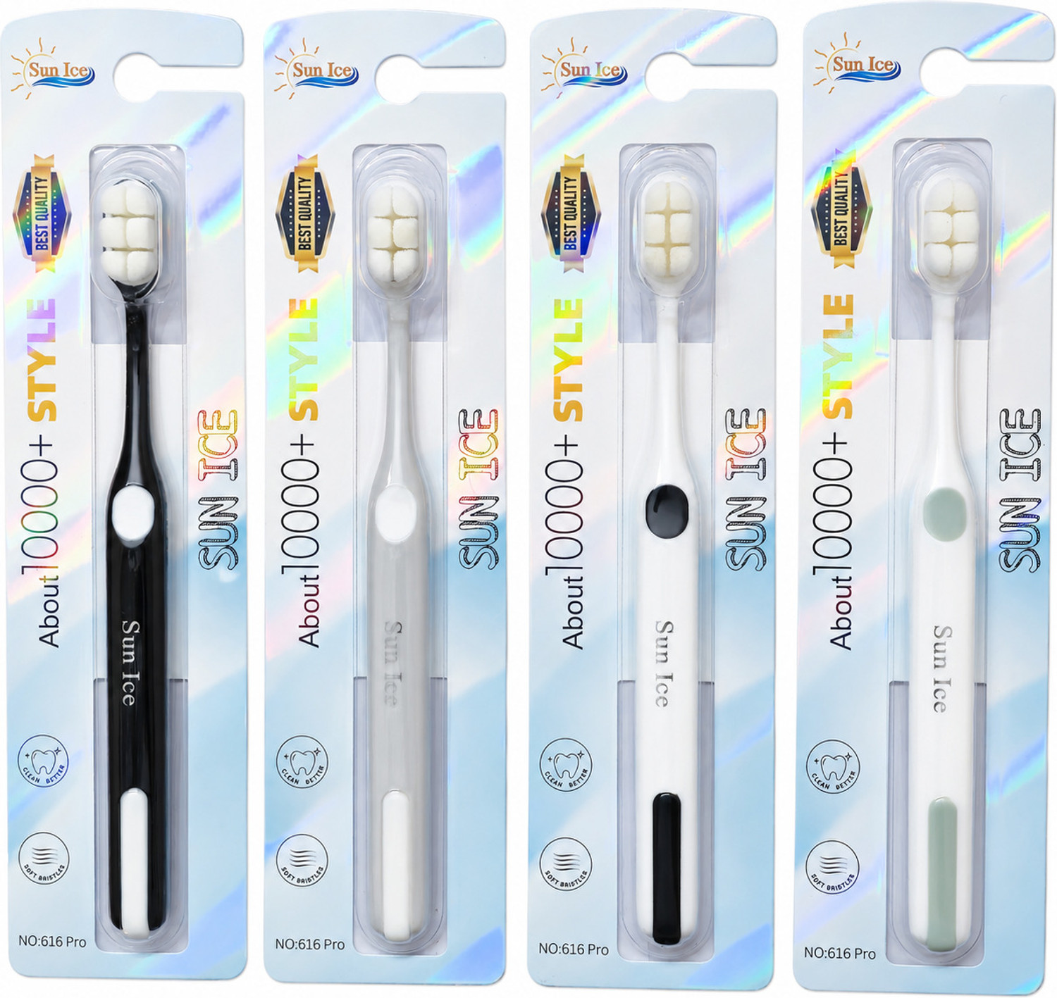 Image of Beco Bamboo Toothbrush with Charcoal Activated Soft Bristles - 100% Eco-friendly Ultra Soft Toothbrush (Pack of 5)