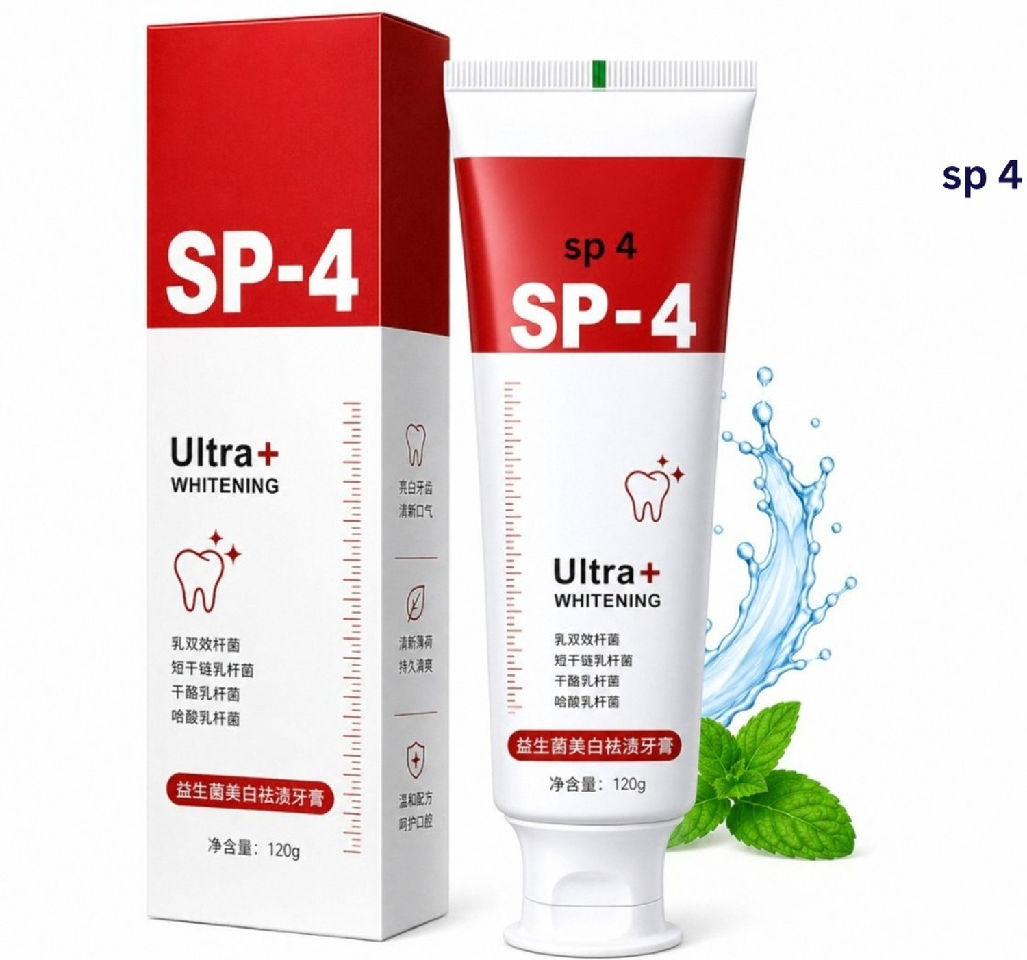 Image of sp 4 SP-4 Ultra Whitening Toothpaste | Smart Oral Care Toothpaste Daily Wellness Toothpaste (30 g)