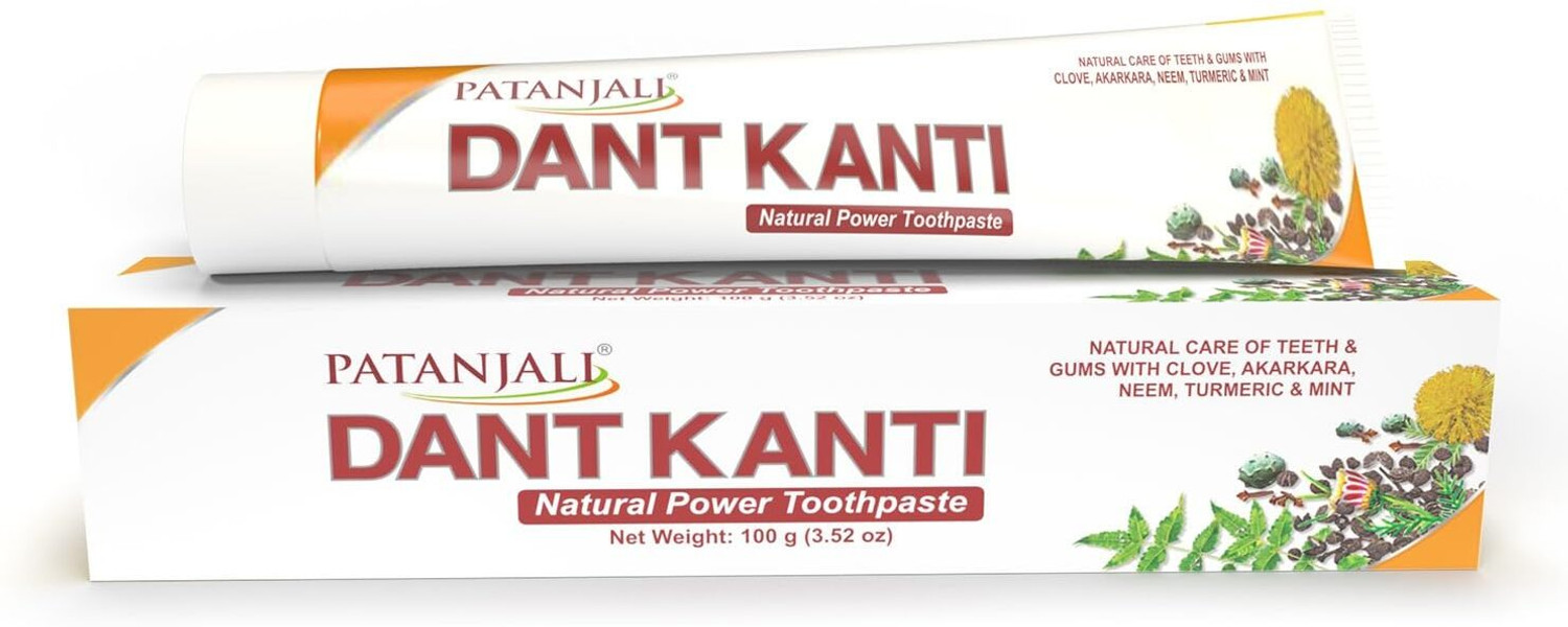 Image of PATANJALI Dant Kanti Fresh Active Gel Toothpaste (45 g, Pack of 5)