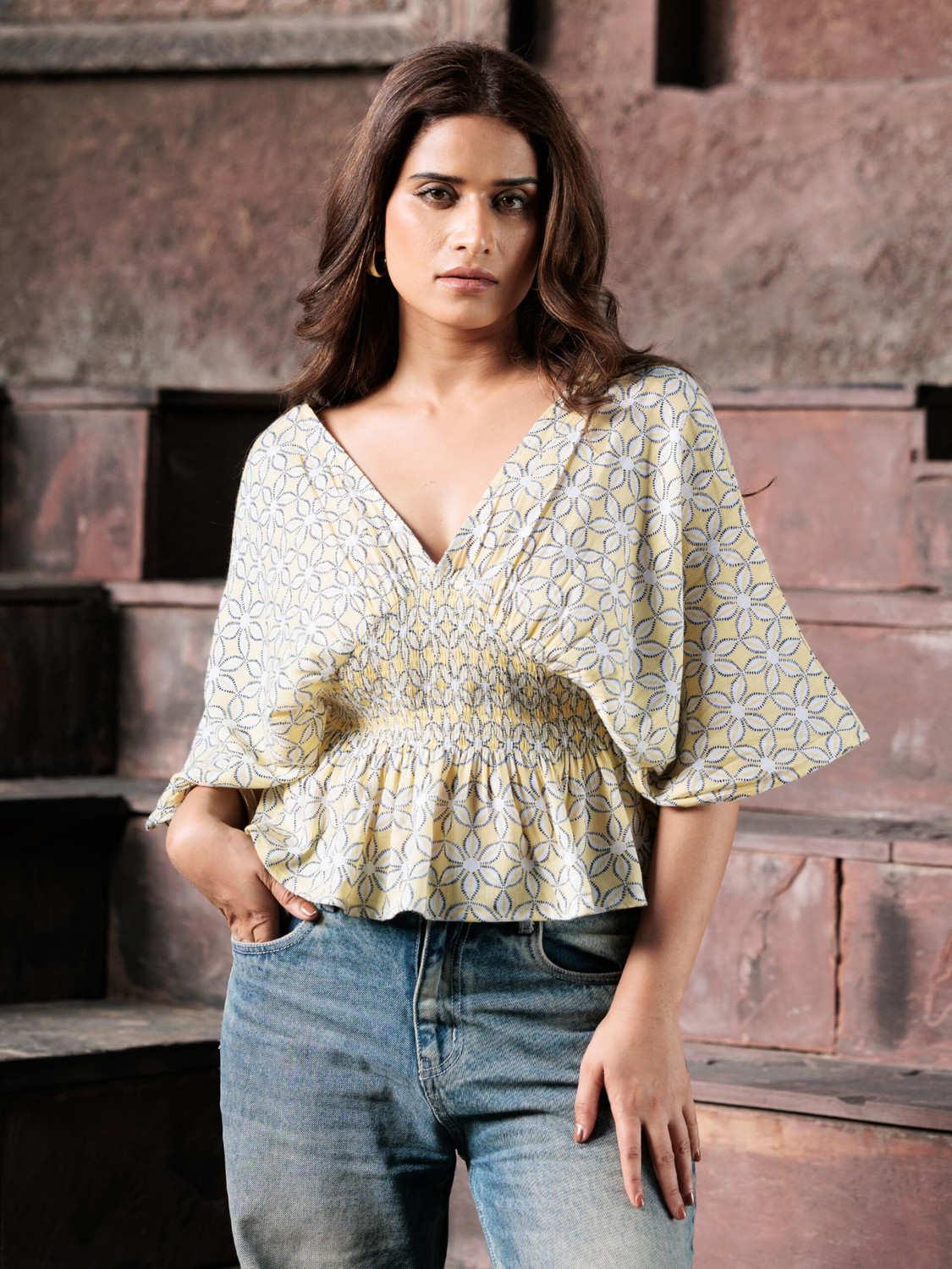 Image of Realglimpse Casual Regular Sleeves Printed Women White Top
