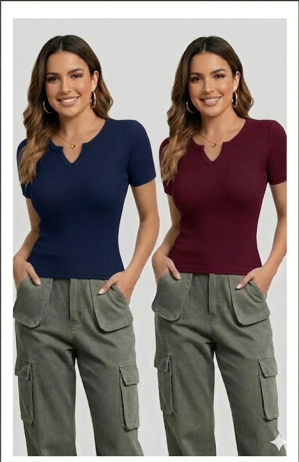 Image of Realglimpse Casual Regular Sleeves Printed Women Blue Top
