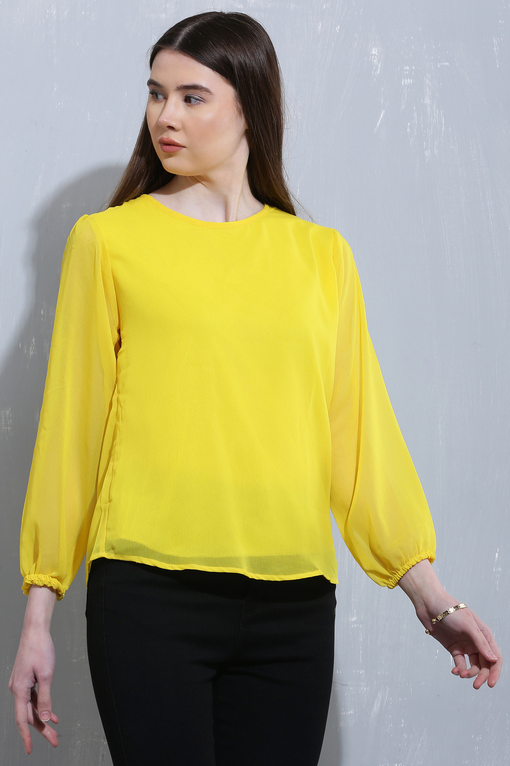 Image of Realglimpse Casual Regular Sleeves Printed Women Pink Top