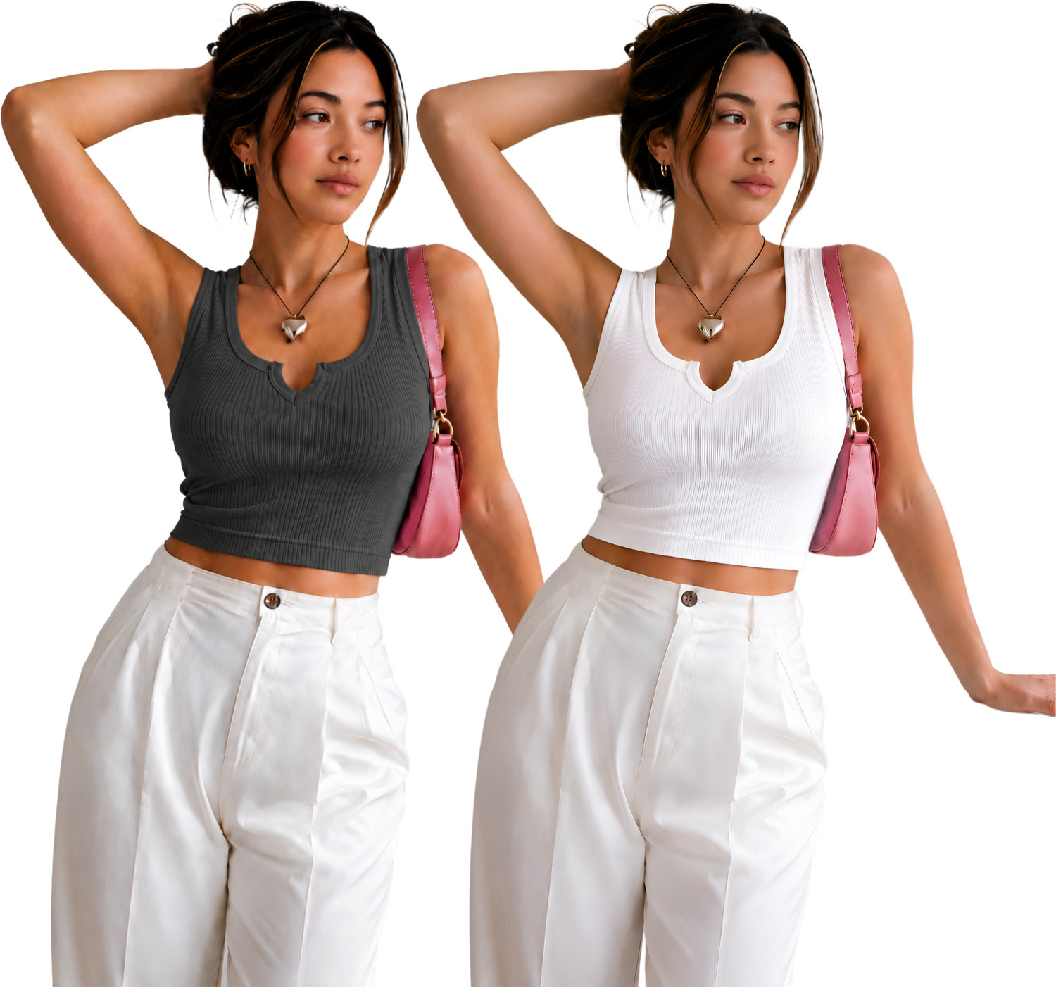 Image of WOMEN MODE Casual Puff Sleeves Self Design, Solid Women White Top