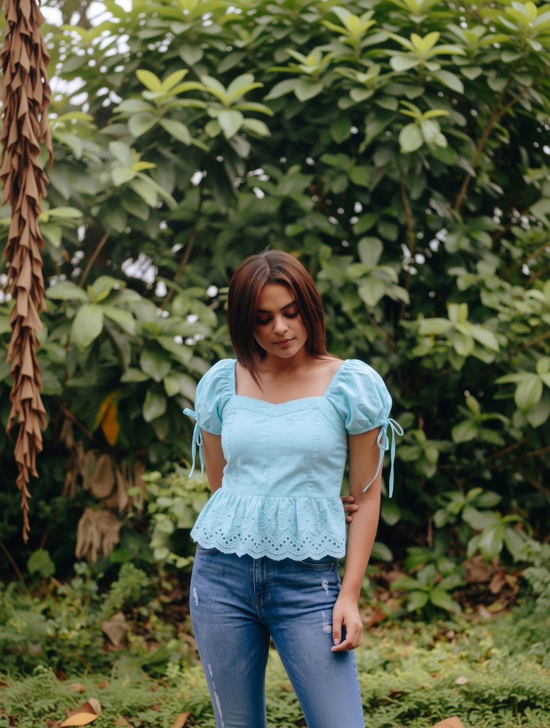 Sahajanand etp Women Light Blue Top - Image 1