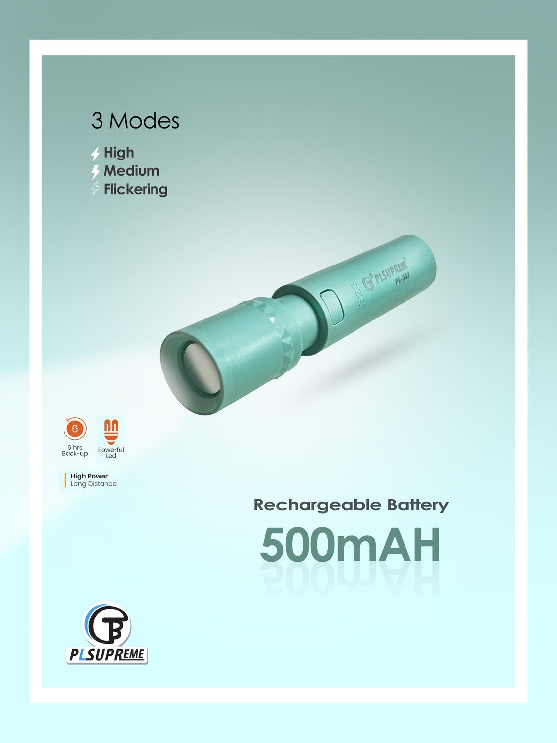 PLSUPREME Mini Pocket Rechargeable Torch - Image 6
