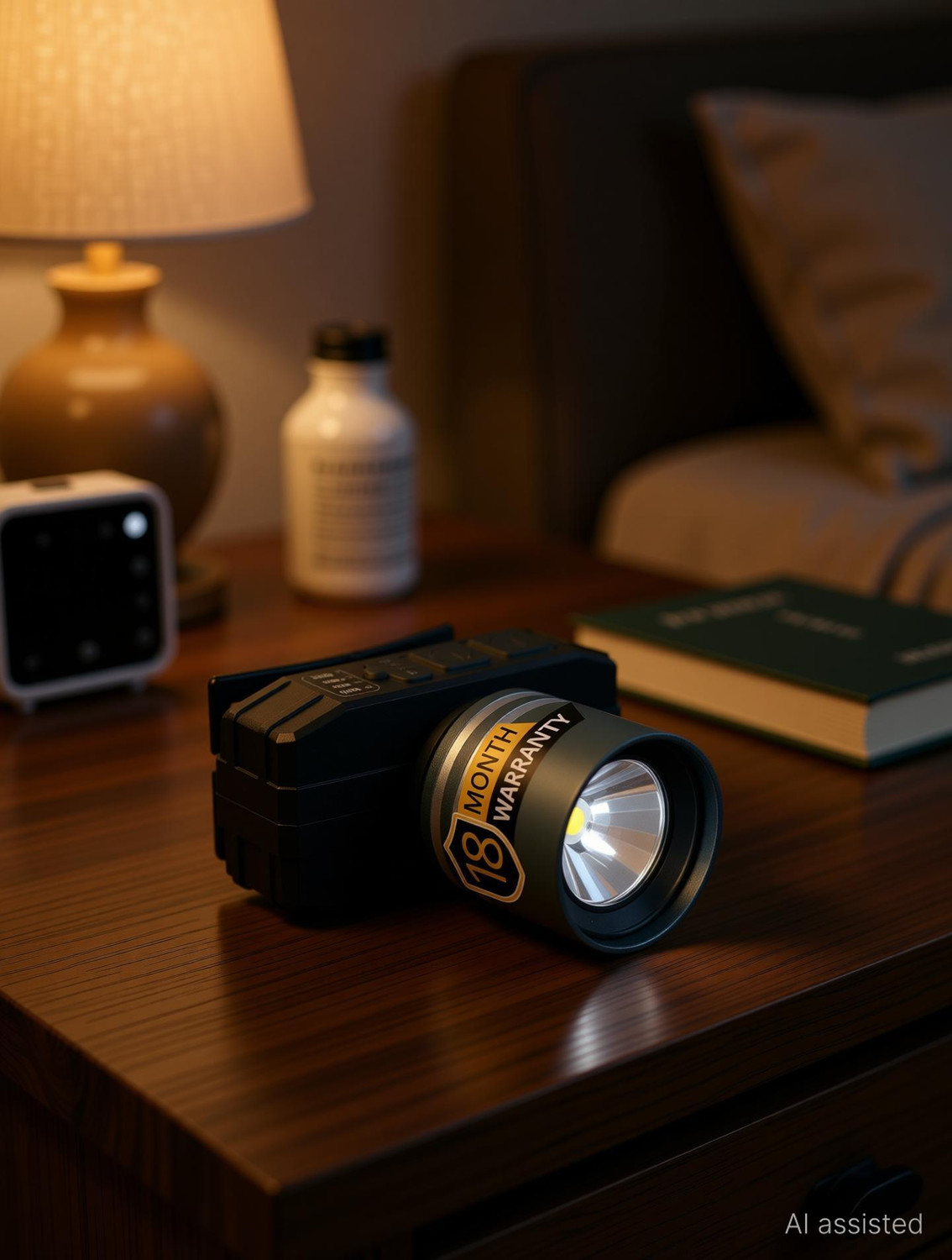 Image of iBELL FL8360S Flashlight, 10W, Multiple Light Modes, Water Resistant, Telescopic Zoom Torch (Black, 16.5 cm, Rechargeable)