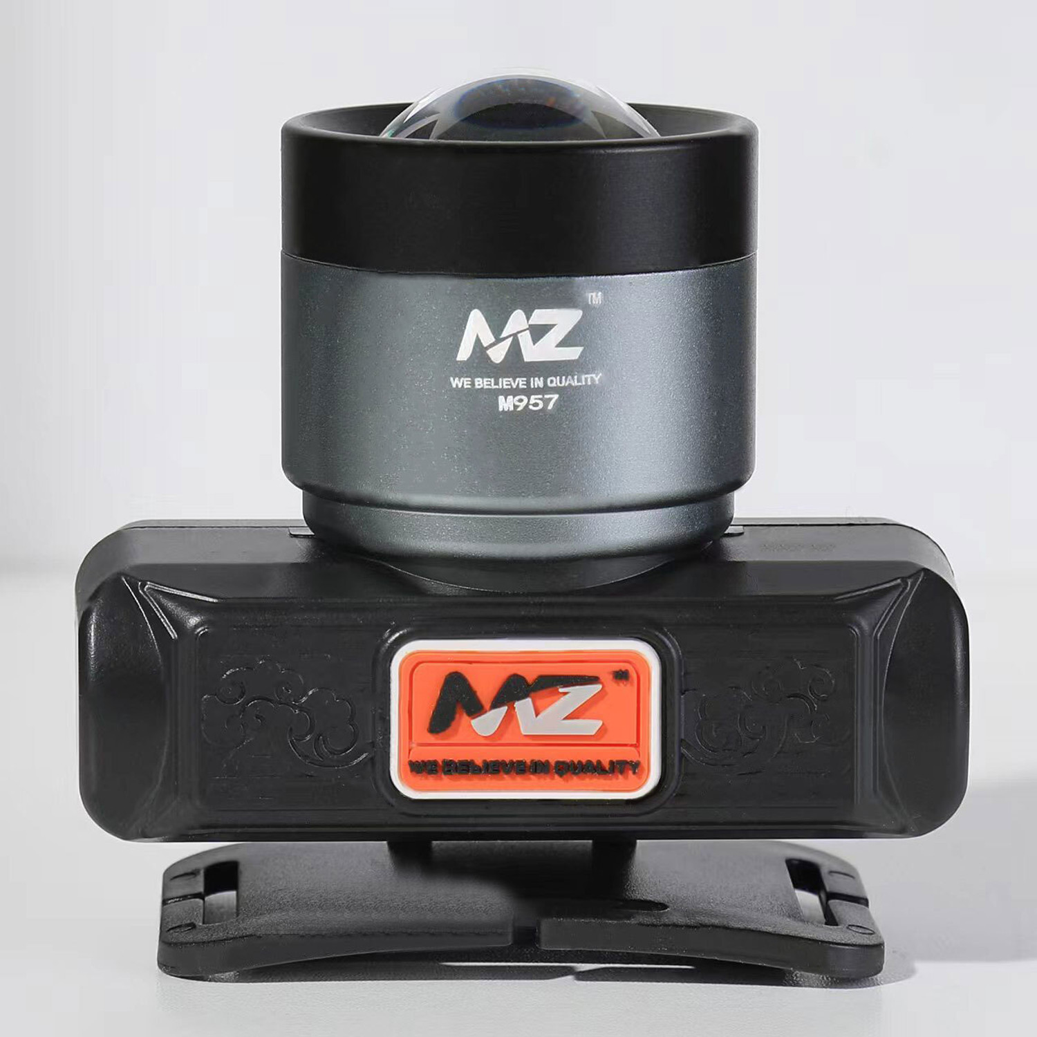 Image of MZ M101 (Rechargeable LED Headlamp) USB Charging 2800mAh battery Waterproof MIZUN Torch (Black, 7.2 cm, Rechargeable)