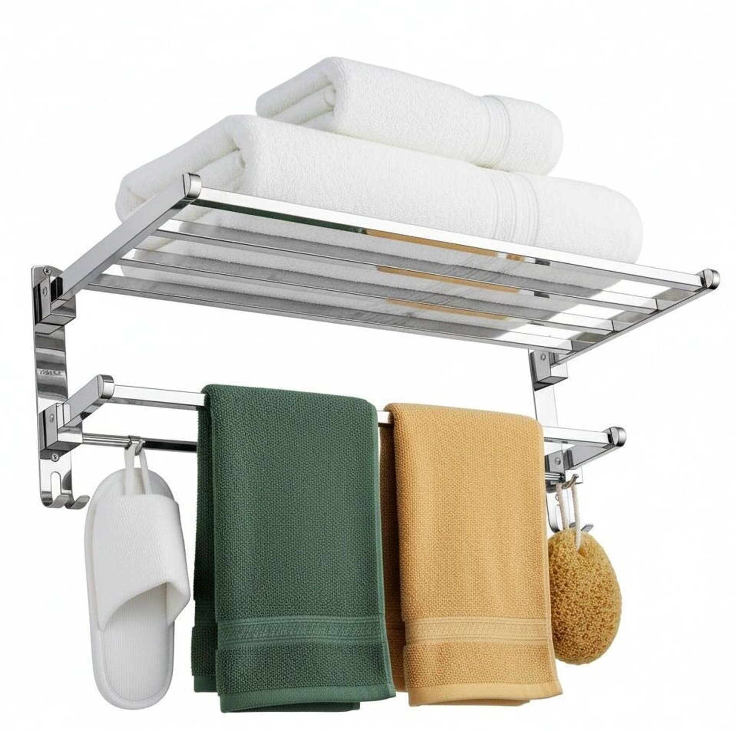 Image of RODEXABATH 24 INCH 304 GRAD TOWEL ROD SILVER Towel Holder (Stainless Steel)