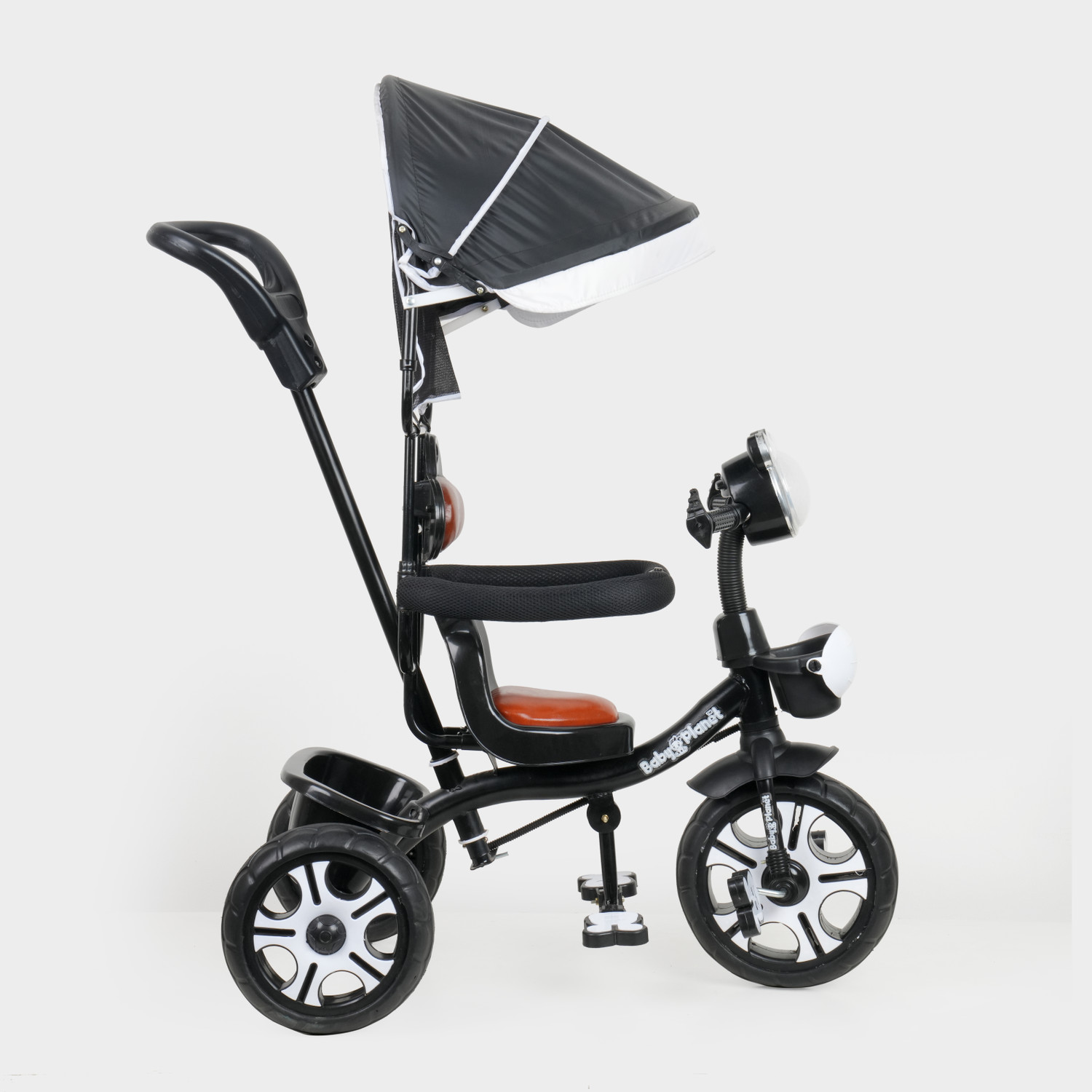 Image of BP BABY PLANET Kids /Baby Tricycle for Boy & Girls, Easy to Ride Tricycle with Storage basket BP-00v7 Tricycle (Black, Red)