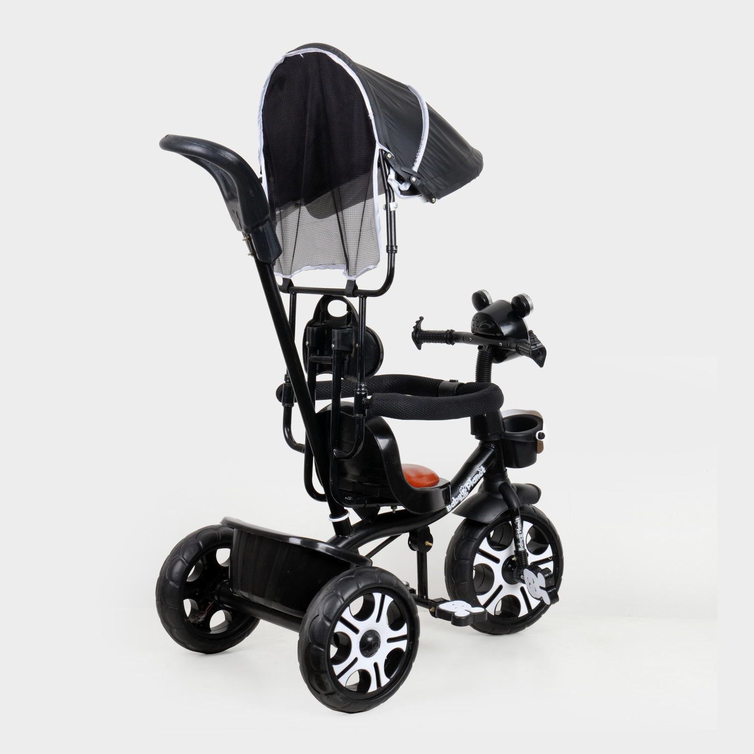 Image of BP BABY PLANET Kids /Baby Tricycle for Boy & Girls, Easy to Ride Tricycle with Storage basket BP-00v7 Tricycle (Black, Red)