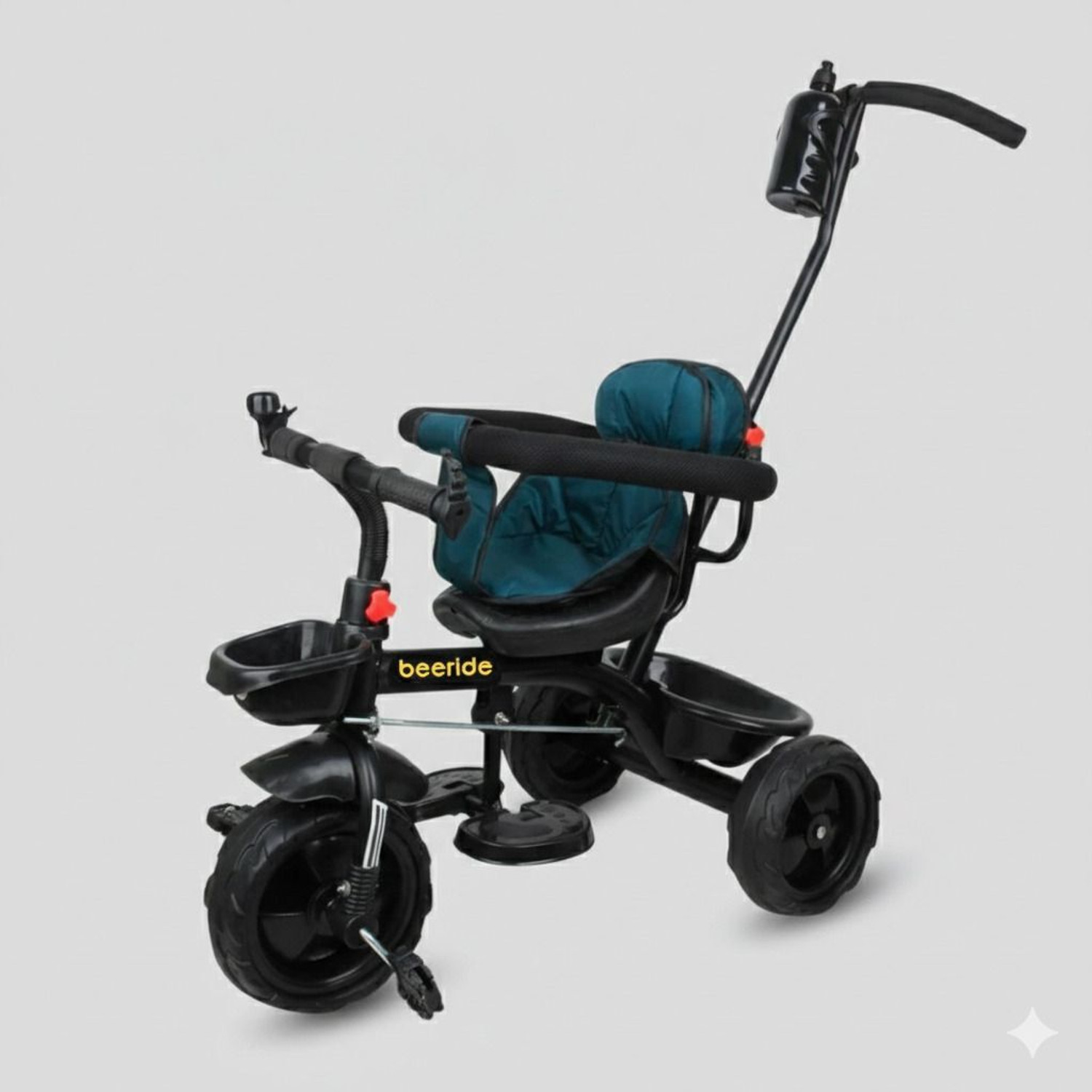 Image of BEERIDE Premium Padded Baby Trike with 360 Safety Guardrail, Ergonomic Backrest DVPOT-11B Tricycle (Blue)