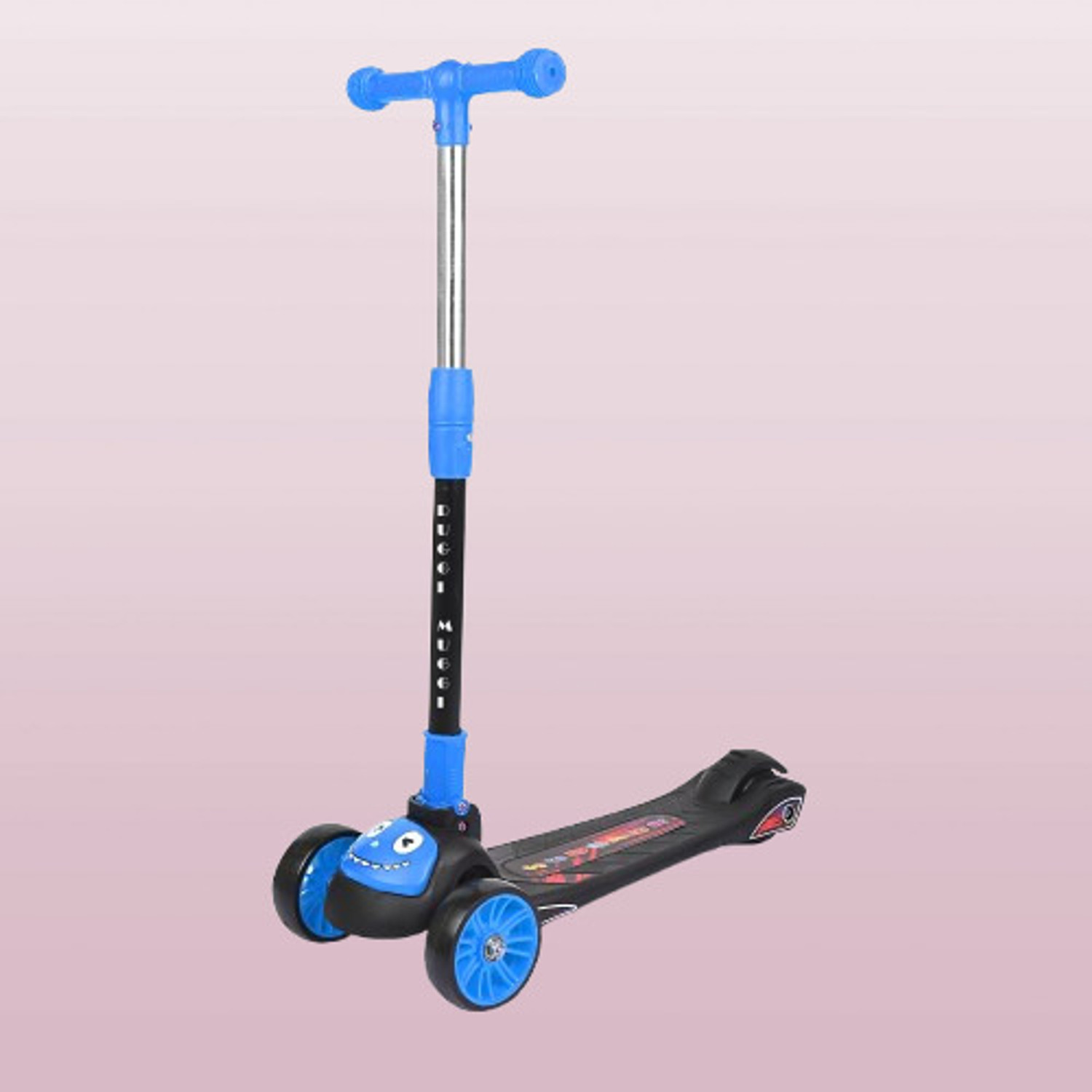 Image of TOYSHOPPEE Cycle Skate Scooter for Kids Foldable Kick Skating Scoty scooty for kids tricycle skate scoty baby baoy and baby girls Tricycle (Blue)