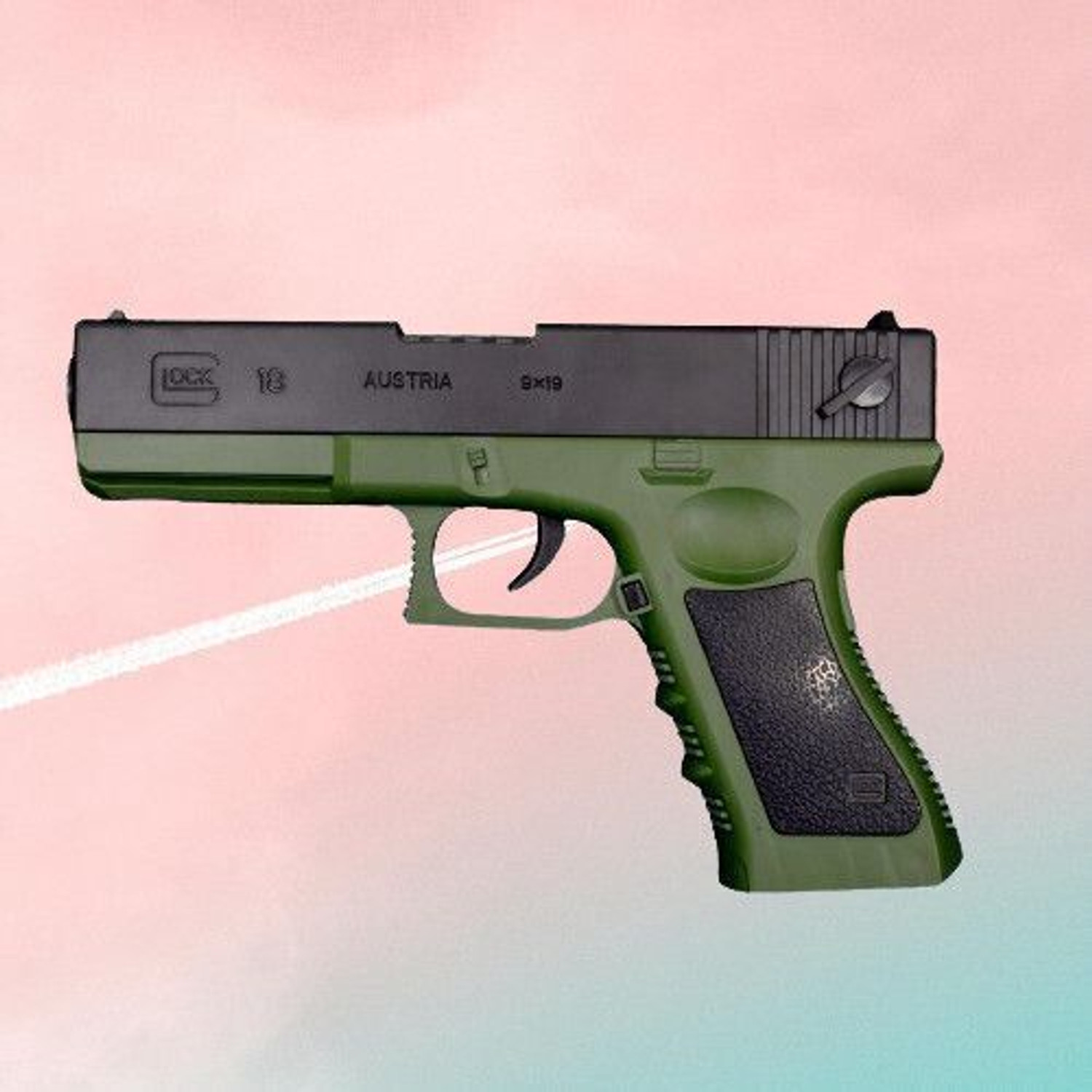 Image of GEX Toy Pistol with EVA Darts Kids Soft Bullet Gun Shooting-AK240 Guns & Darts (Black, Green)