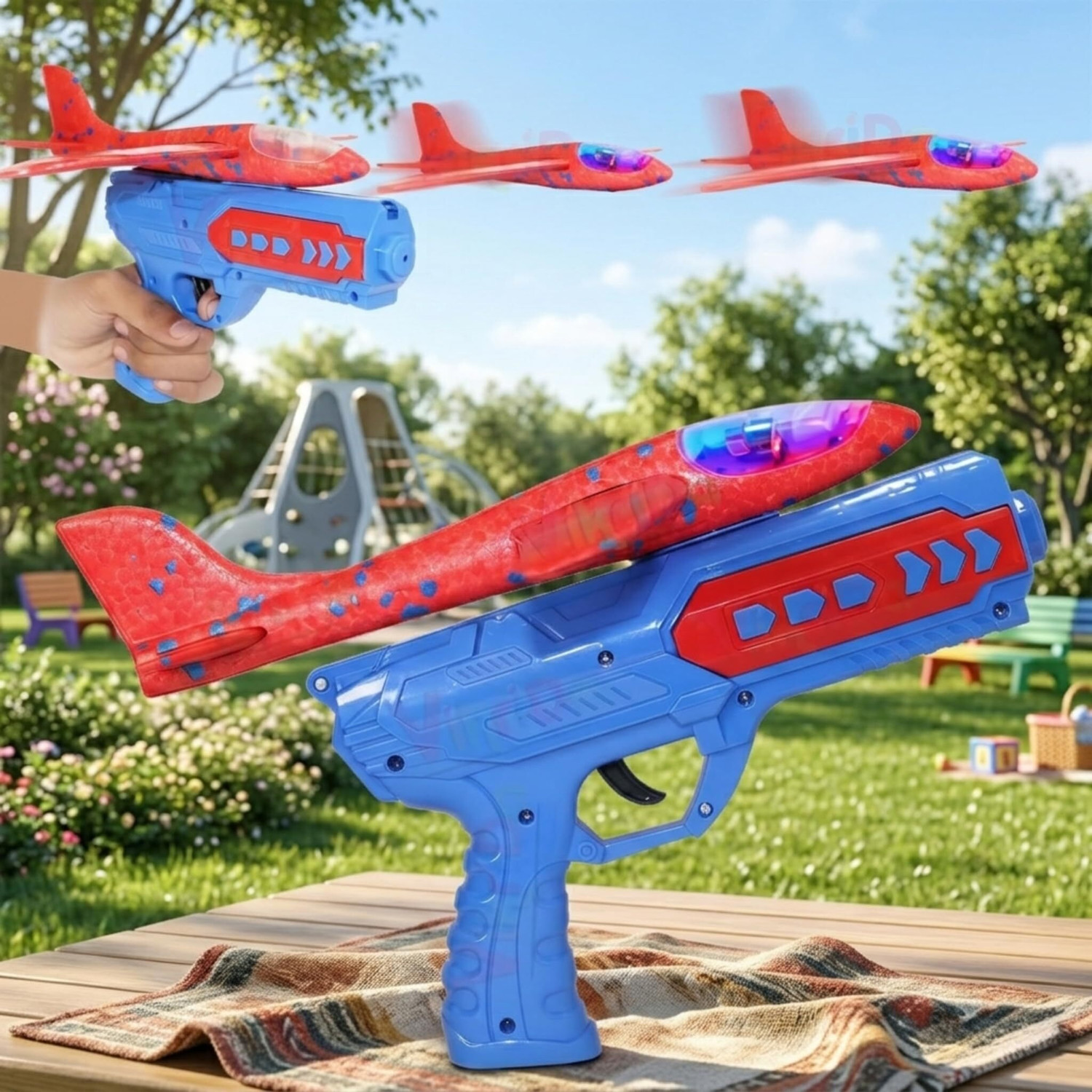 Image of GEX Kids Toy Gun with Soft Bullets, Silencer, magzine Action Reloading Gun Guns & Darts (Black)