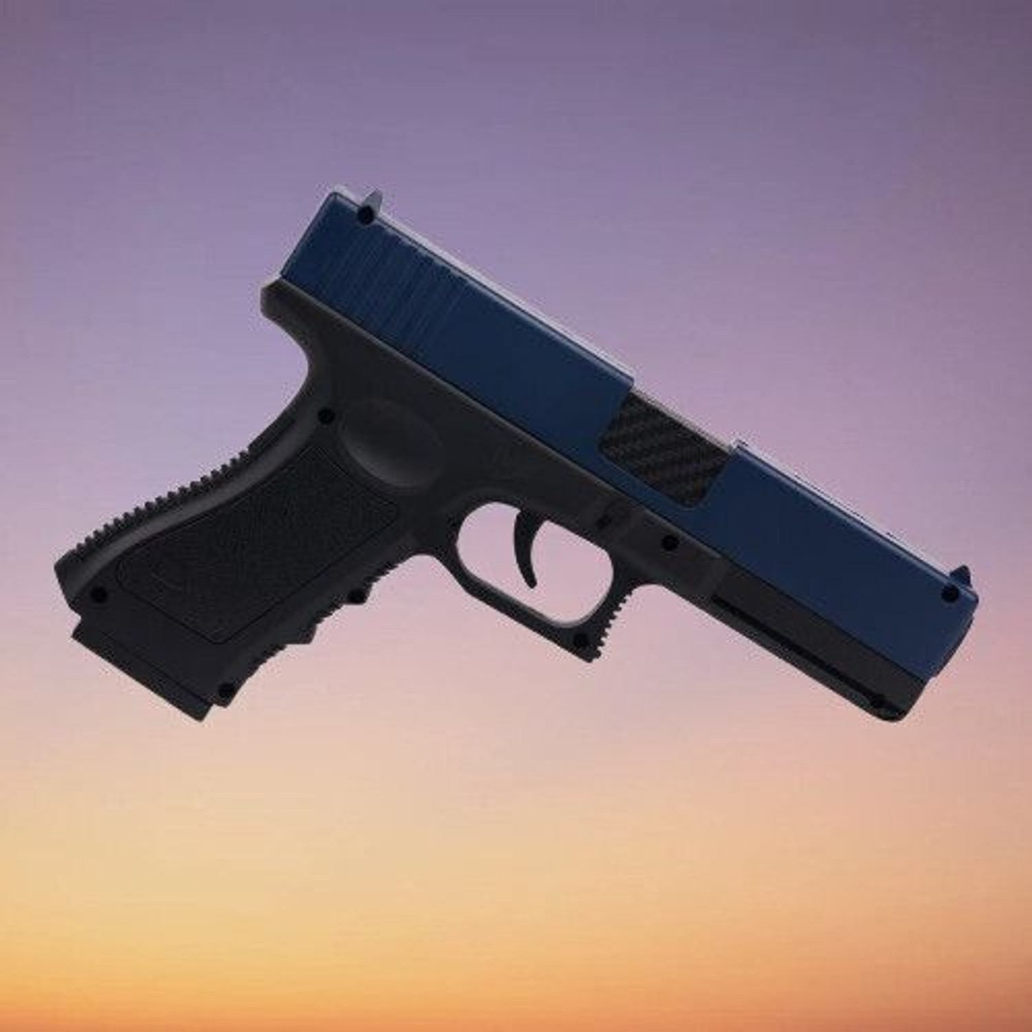 Image of VikriDa Electric Pichkari Long Range Shooting M416 with Single Batteries Water Gun (White, Blue)