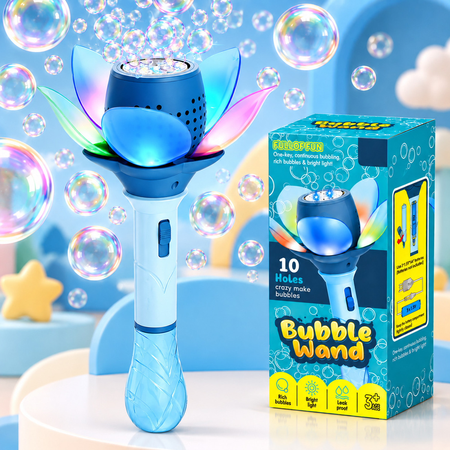 AWALS Rechargeable Flower Bubble Gun - Image 5