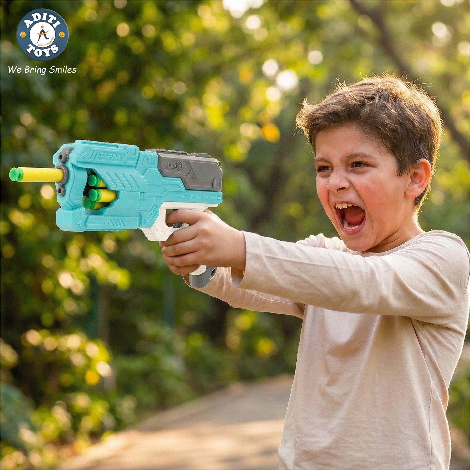 Image of HALO NATION Scar Gun K98 Assault Rifle Shoots Water Bullet Automatic Continuous Power Shot Guns & Darts (Brown)