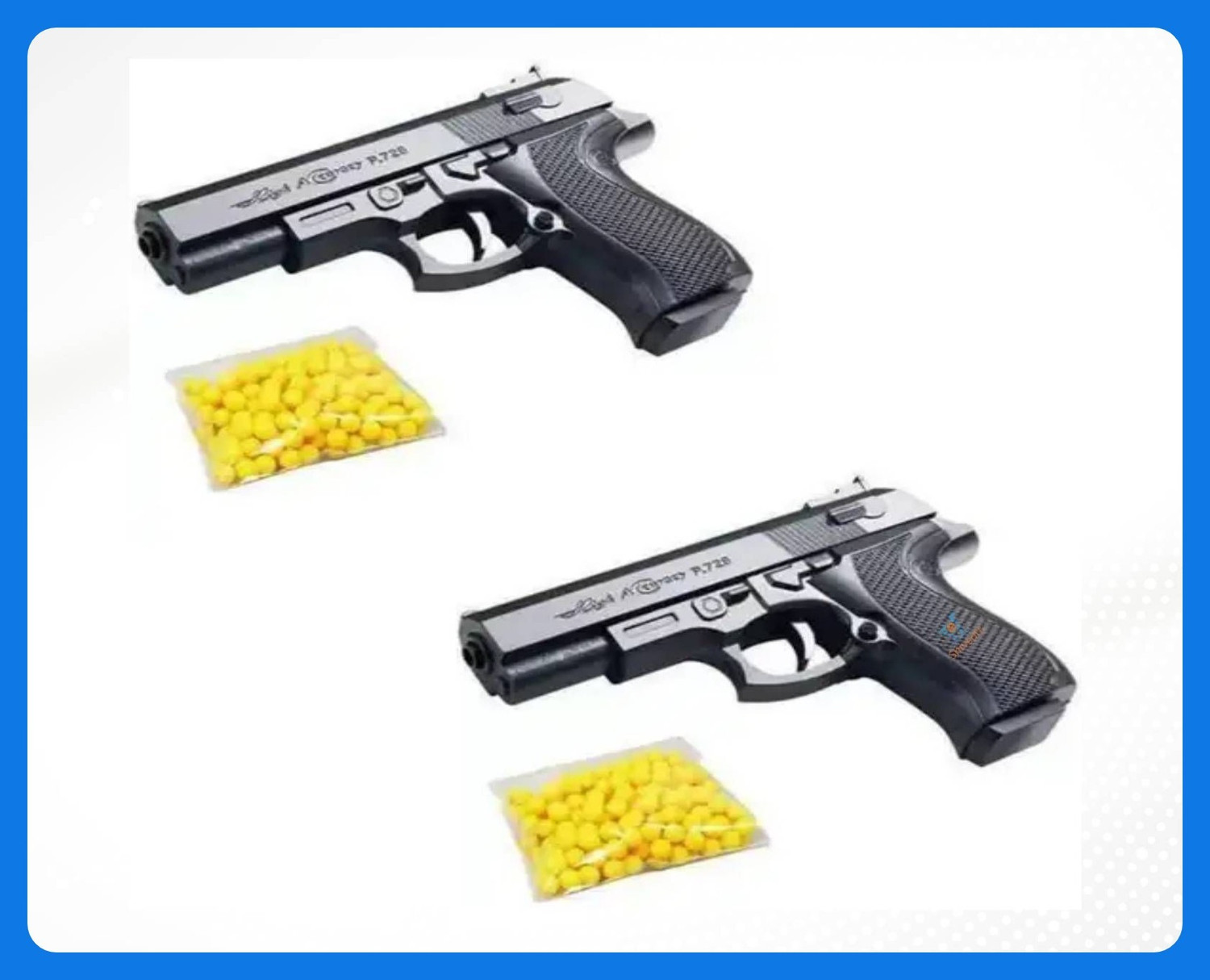 Image of Aaron Toy's Electric Automatic Gel Ball Blaster Toy Gun with Ammo | High-Speed Shooting Guns & Darts (Blue)