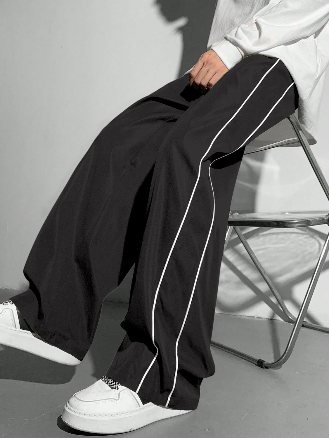 Rajovati Striped Black Track Pants - Image 6